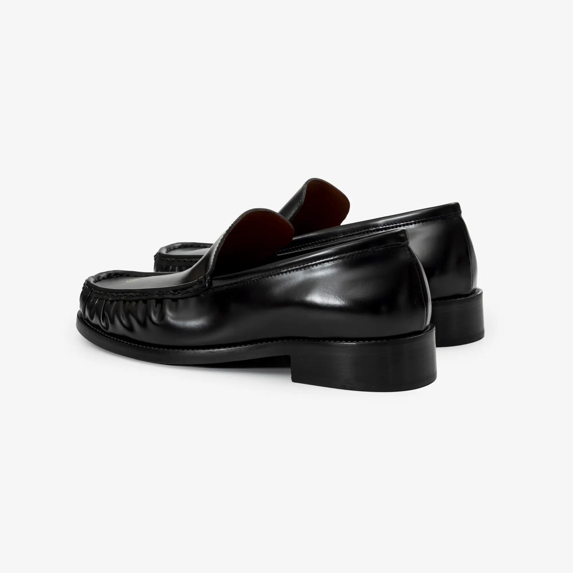 Acne Studios Leather Loafers Black - 4