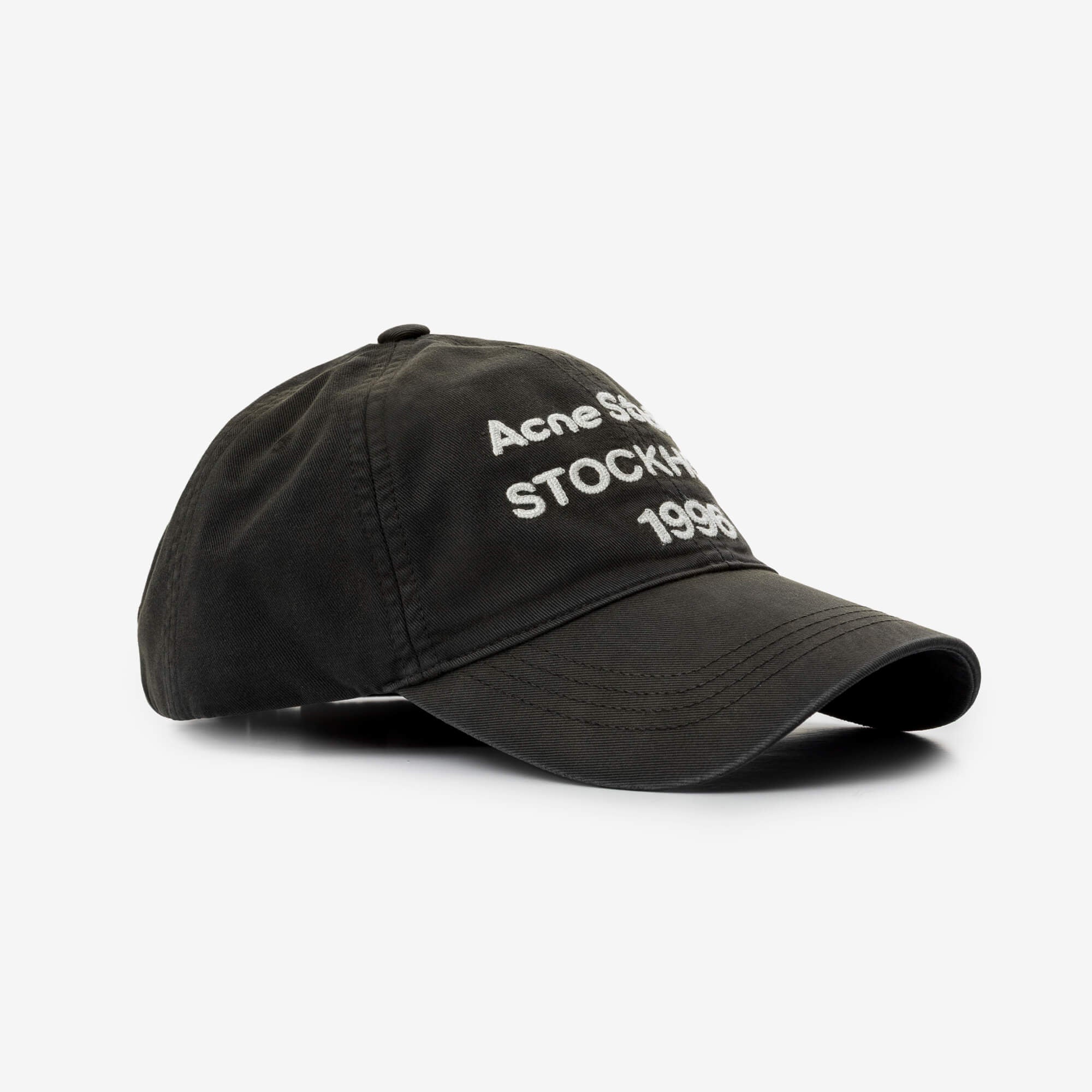 Acne Studios Logo Cap Faded Black-3