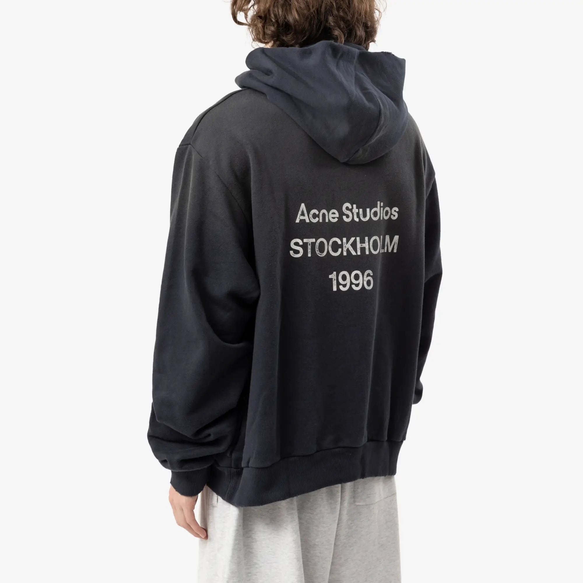 Acne Studios Logo Hoody Black - 4