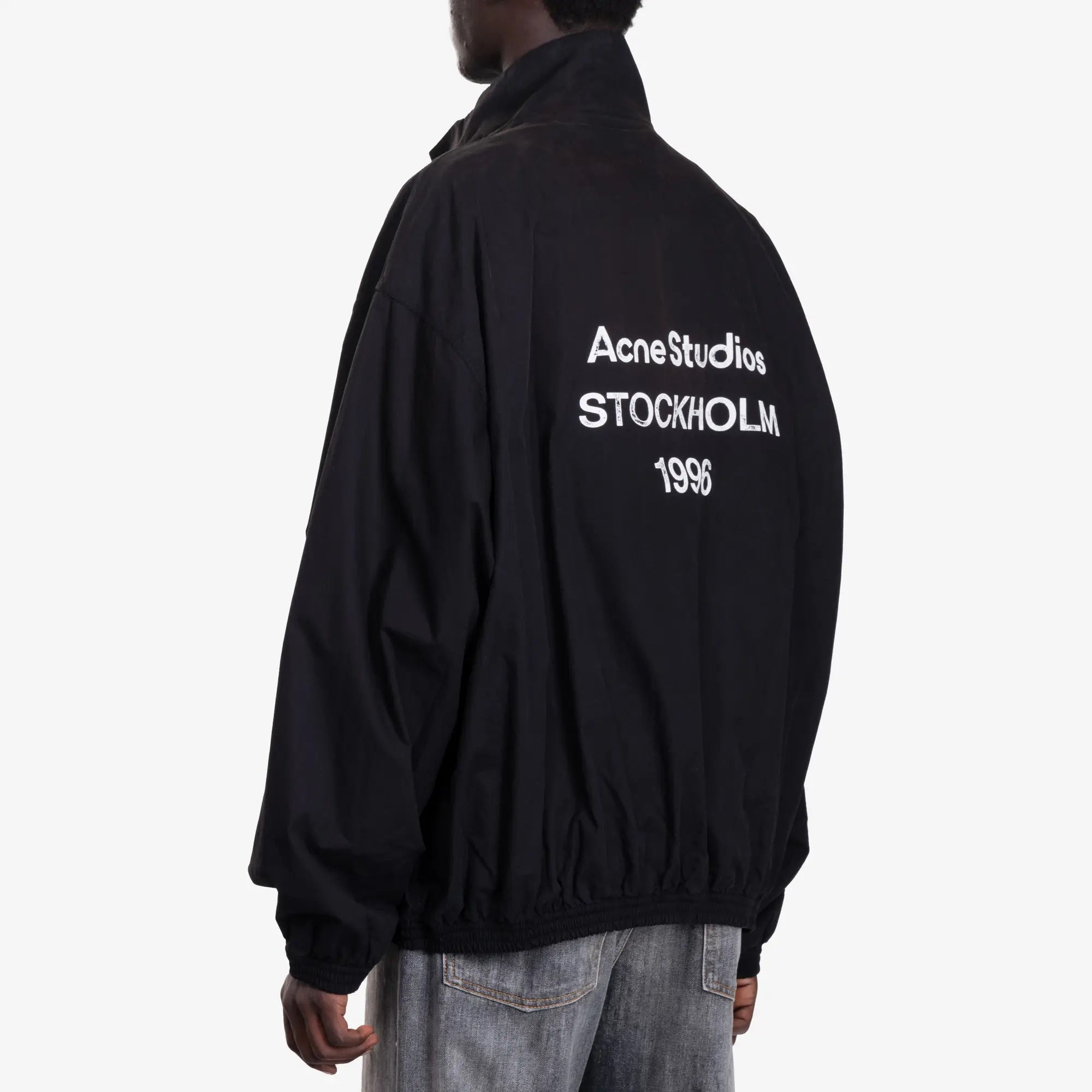 Acne Studios Logo Zipper Jacket Black - 4