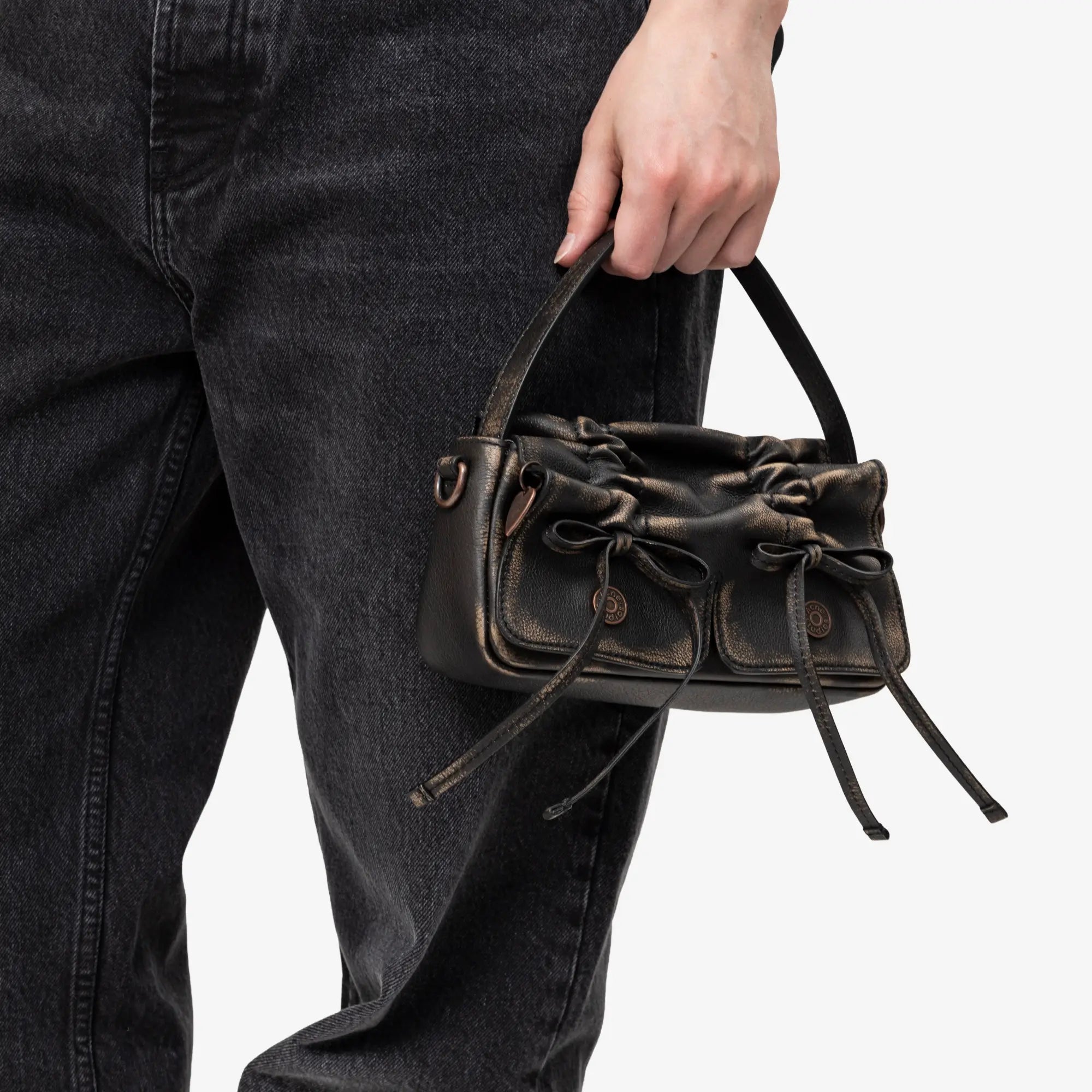 Acne Studios Multipocket Vintage Micro Bag Dark Brown - 2