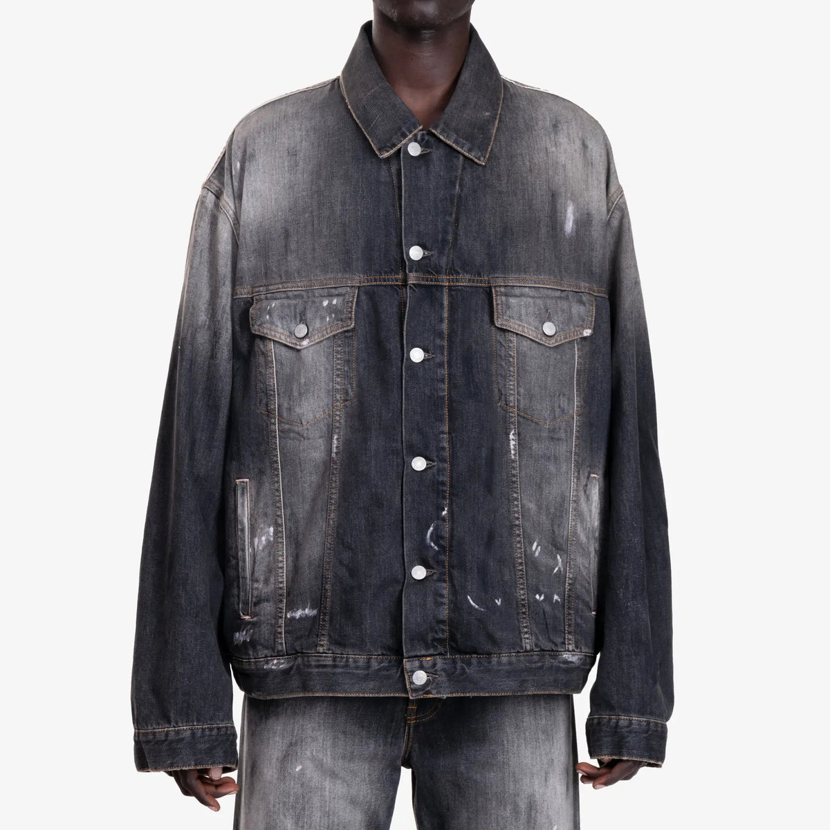 Acne Studios オーバーサイズ デニムジャケット ウォッシュドブラック