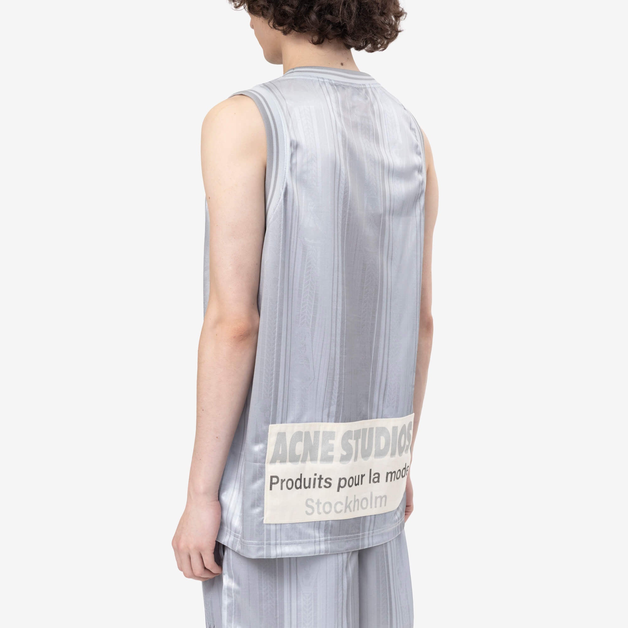 Acne Studios Sports Jersey Tank Top Grey - 4