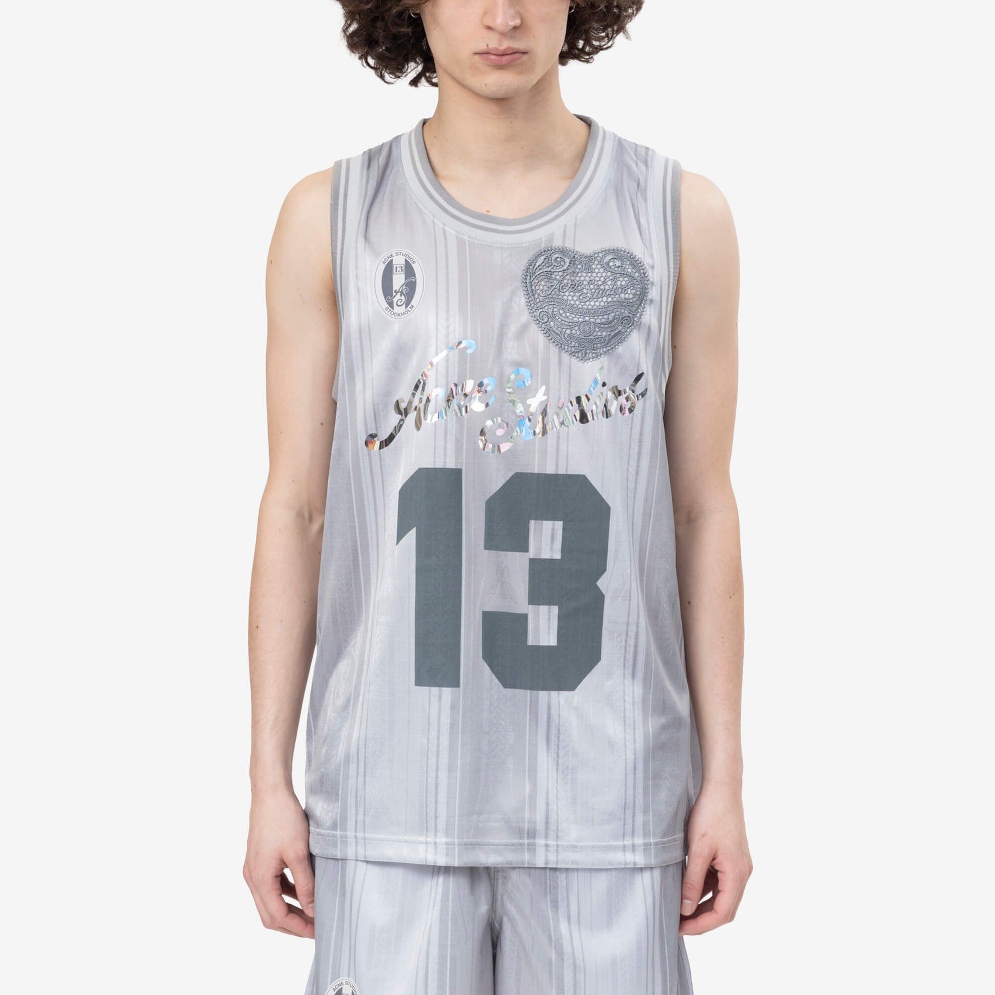 Acne Studios Sports Jersey Tank Top Grey - 1