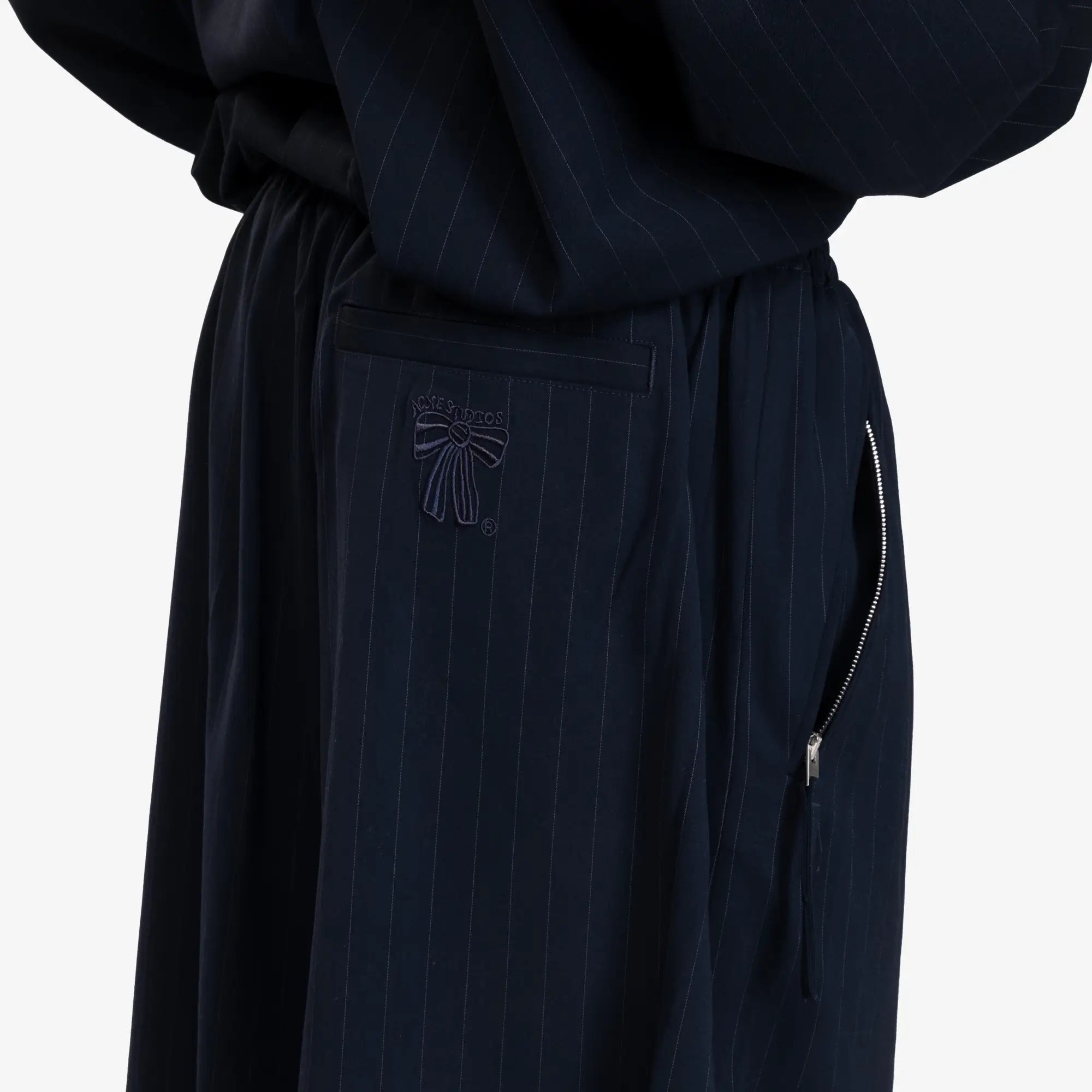 Acne Studios Striped Shorts Navy - 5