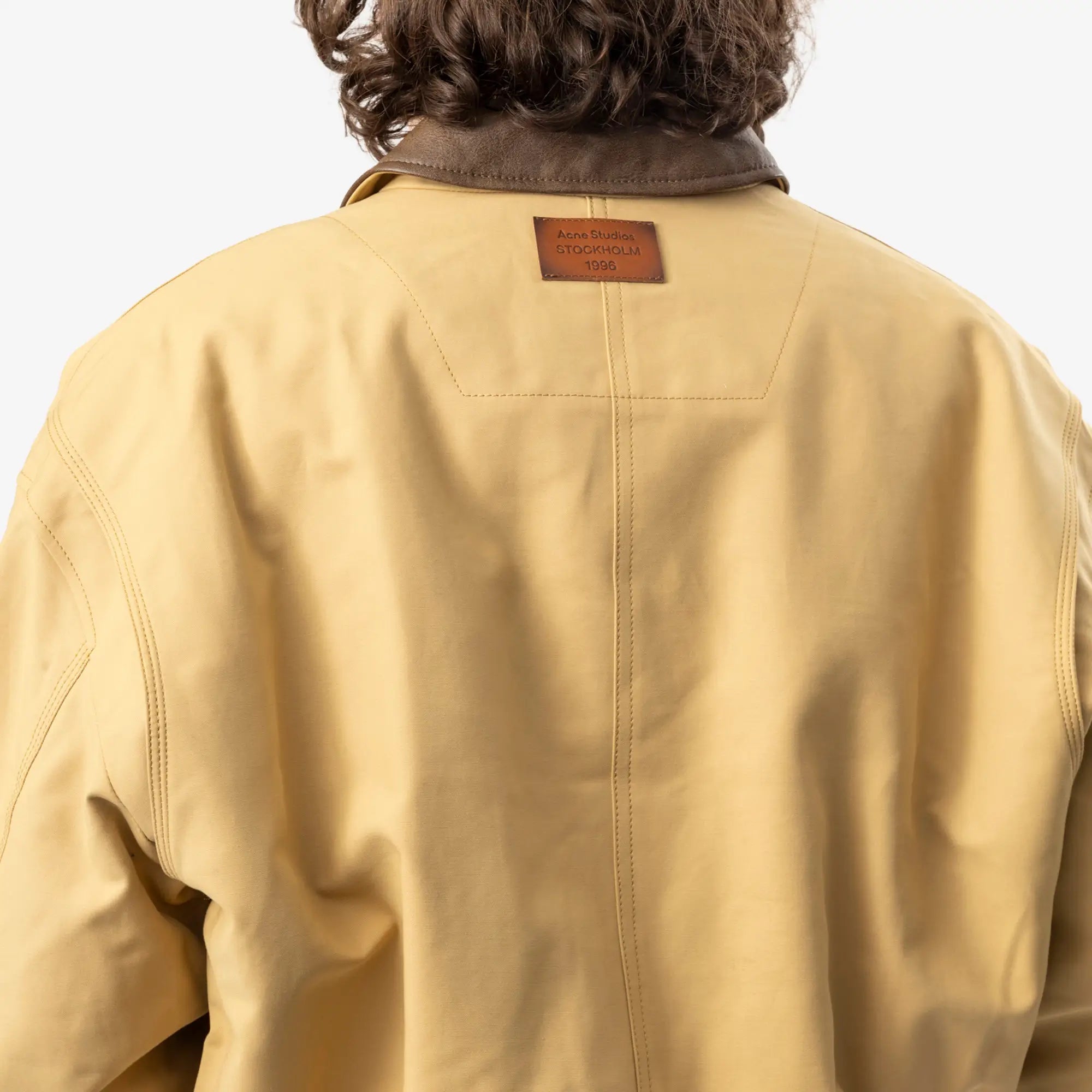 Acne Studios Twill Bomber Jacket Sand Beige - 6