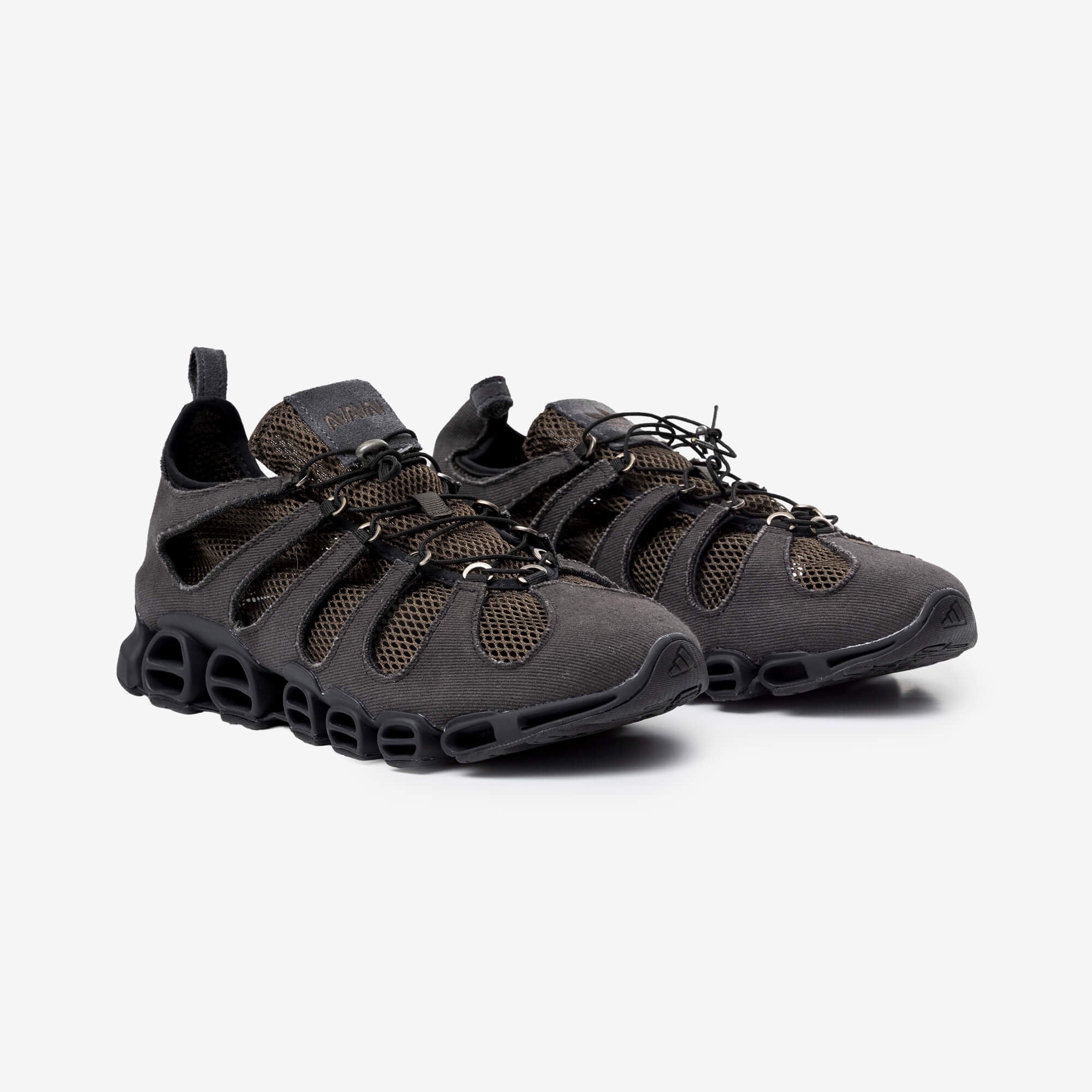Adidas x AVAVAV AV Megaride Cutout Core Black/Shadow Olive/Off White-1