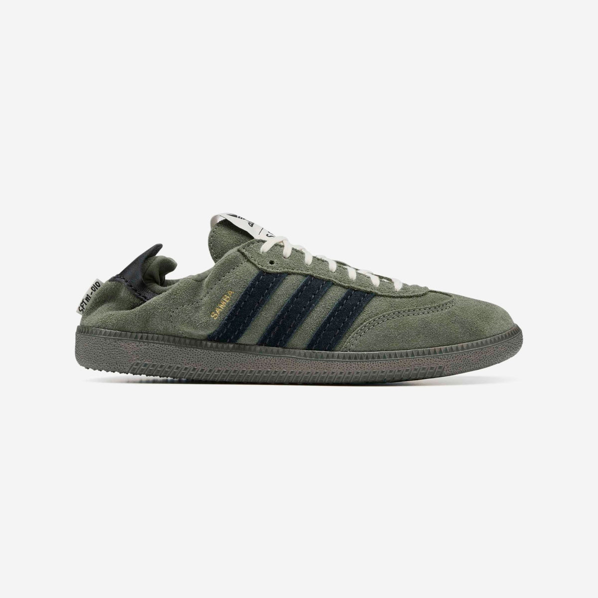 Adidas x Song for the Mute Samba OG SFTM Shoes Base Green/Core Black/Gold Metallic-3