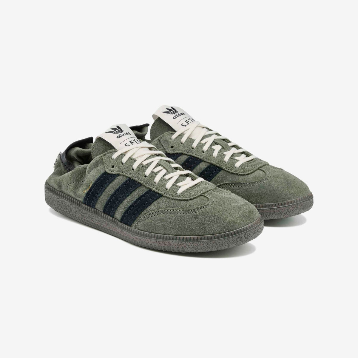 Adidas x Song for the Mute Samba OG SFTM Shoes Base Green/Core Black/Gold Metallic-1