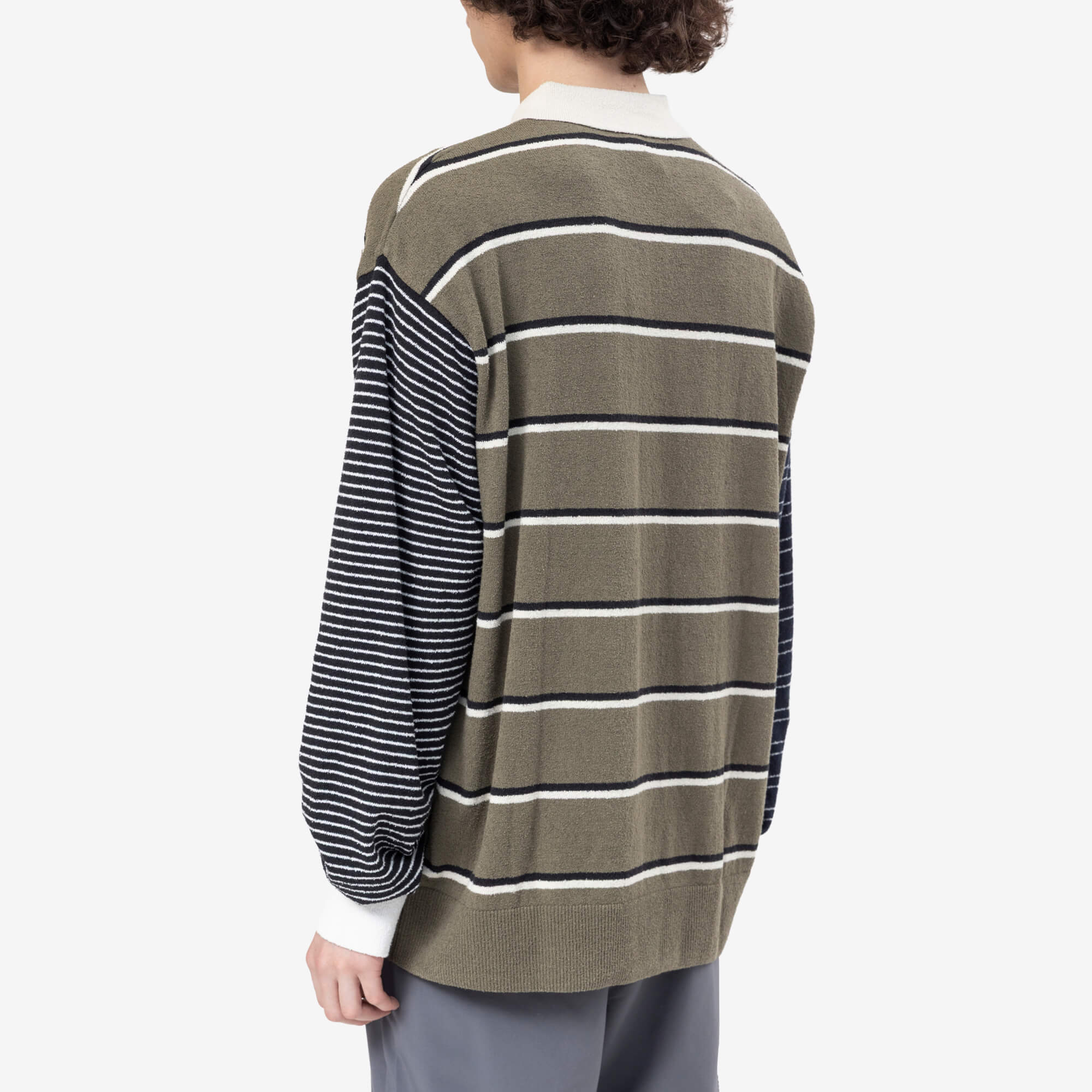 Adidas x Song for the Mute SFTM x Adidas 007 Long Sleeve Polo Olive Strata - 4
