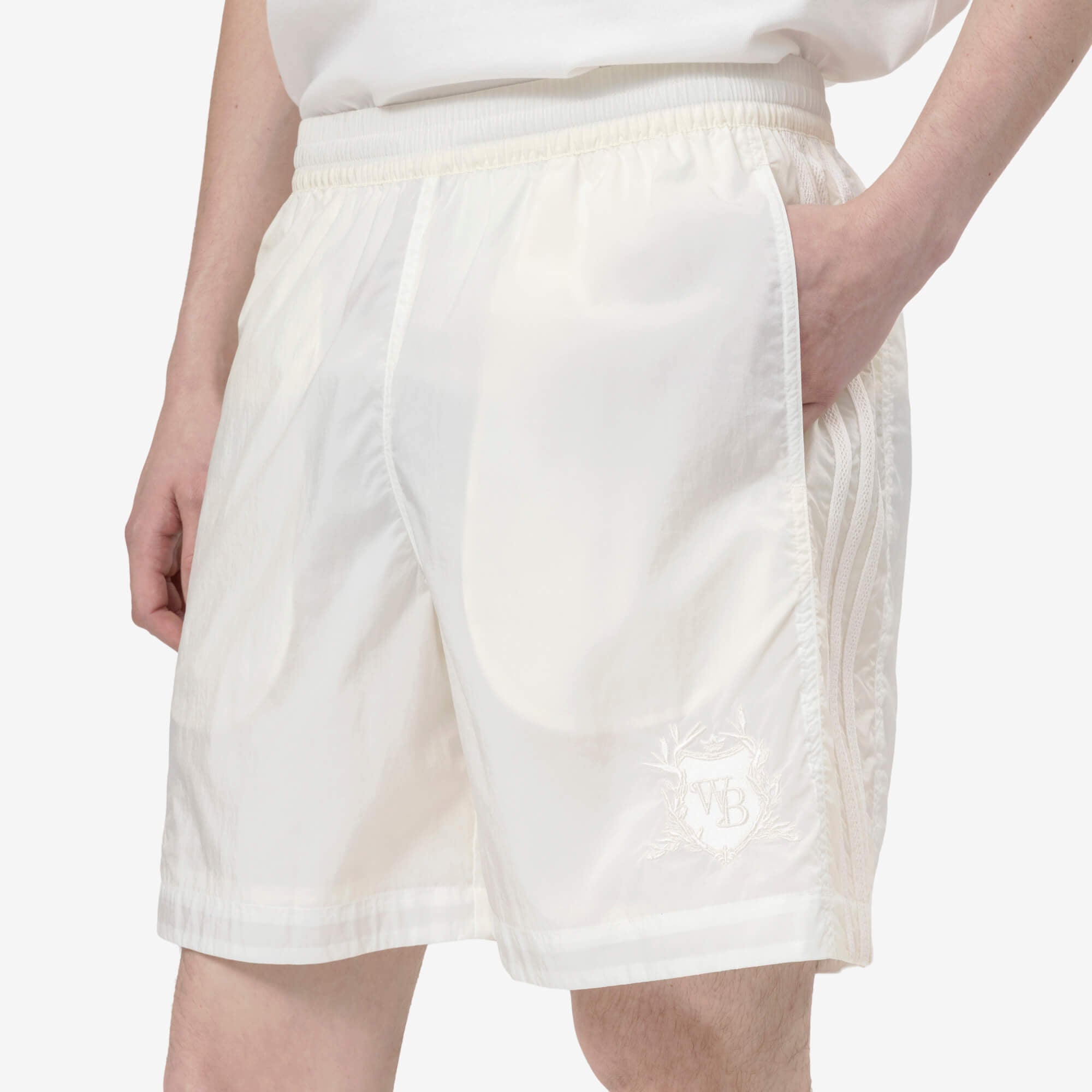 Adidas x Wales Bonner WB Football Shorts Off White - 5
