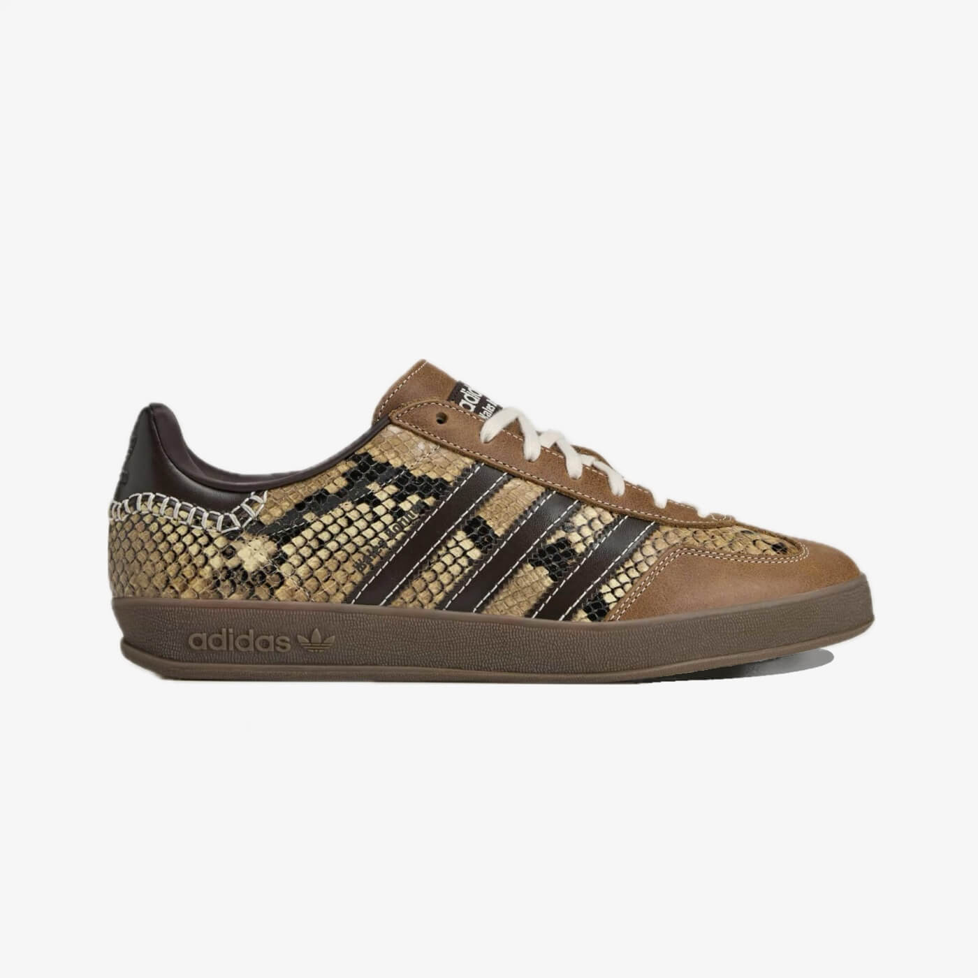 Adidas x Wales Bonner WB Gazelle Snake Dust Rust/Wonder White/Collegiate Burgundy - 2