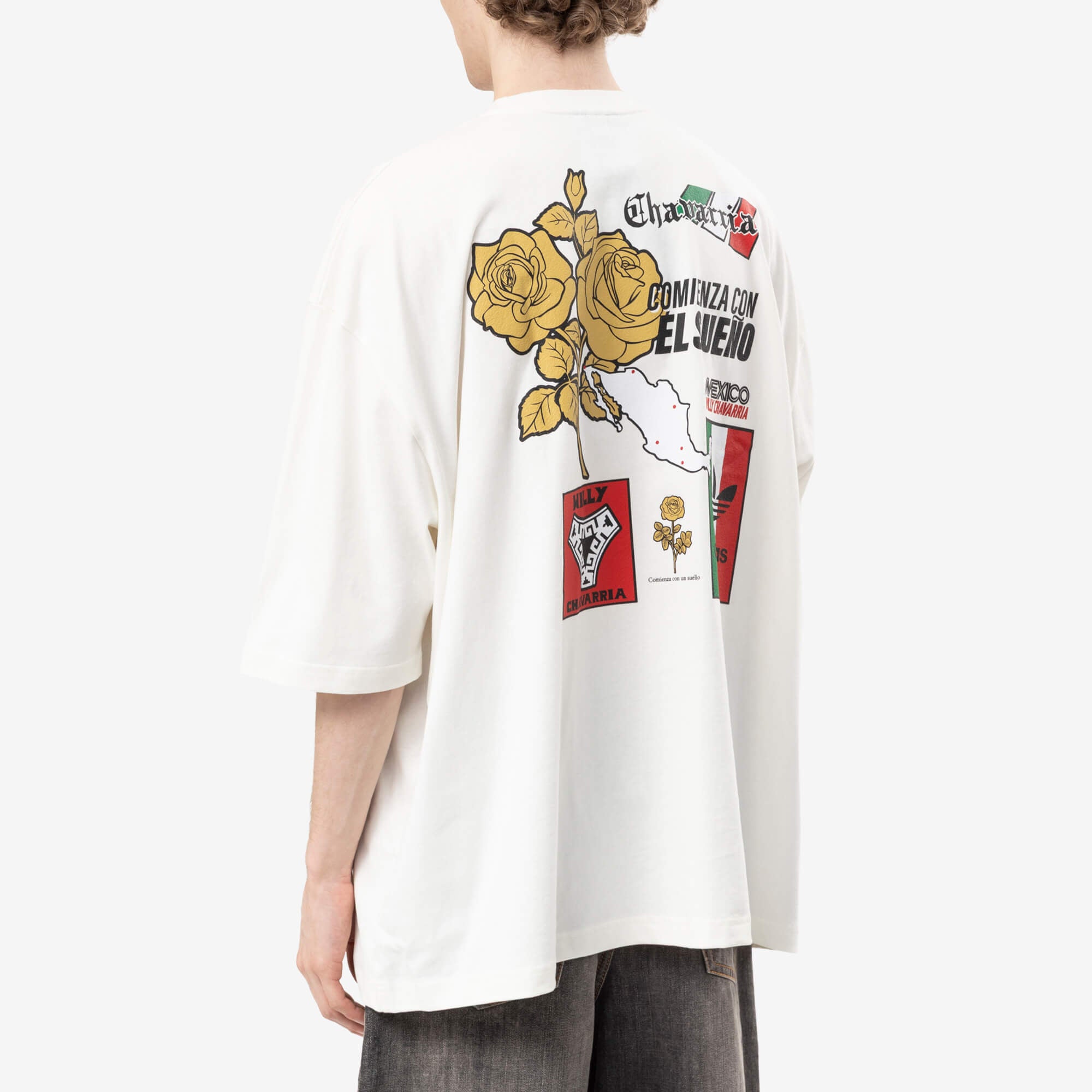 Adidas x Willy Chavarria WC Merch Mexico T-Shirt Off White-4