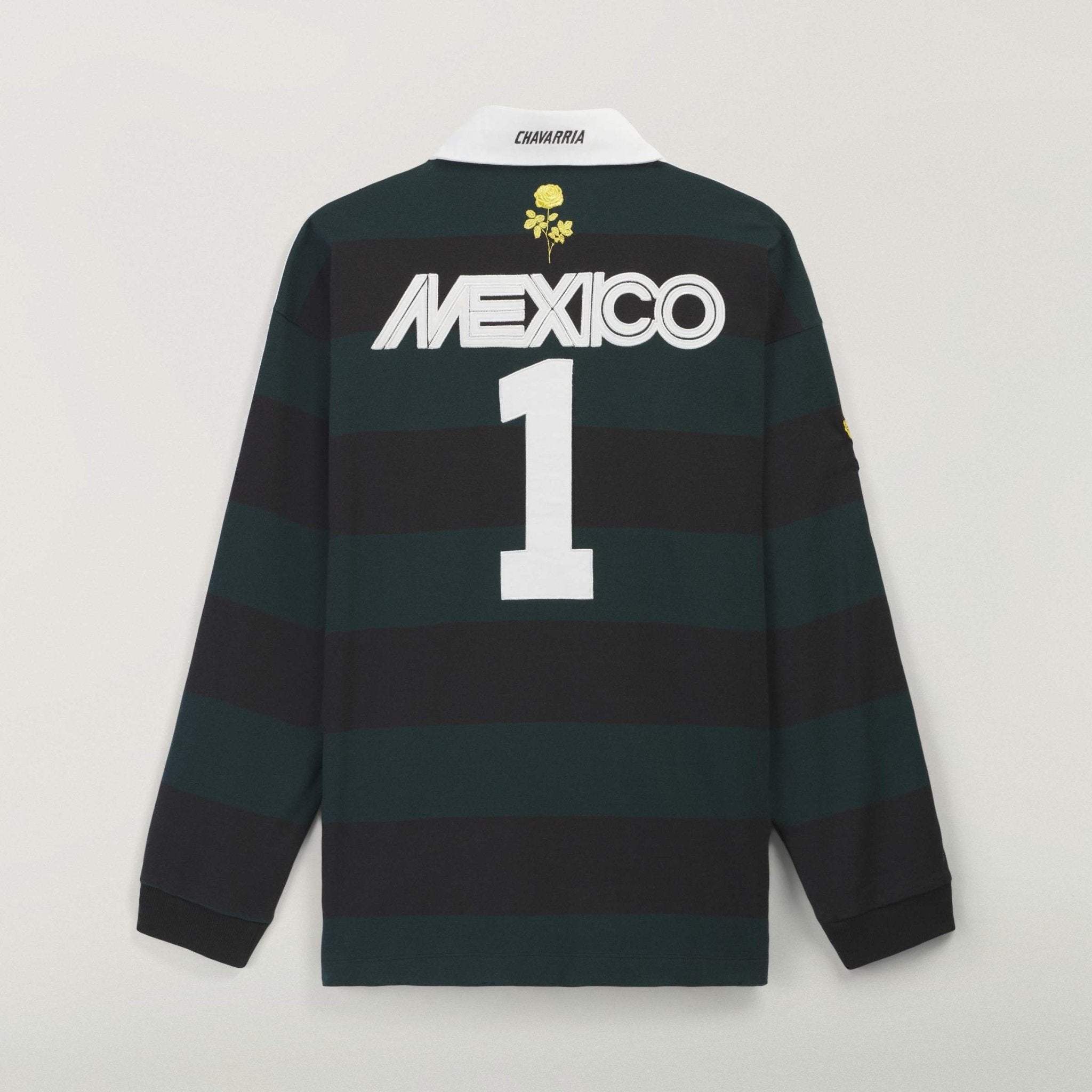 Adidas x Willy Chavarria WC Portero Rugby Long Sleeve Black/Aurora Ivy-2
