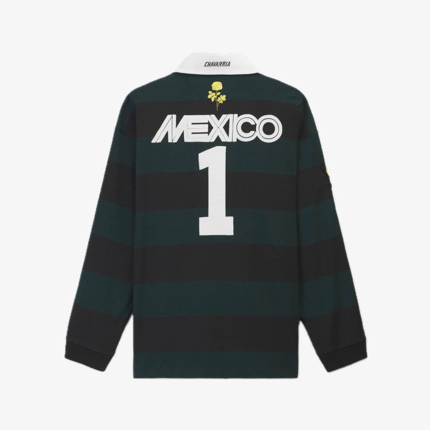 Adidas x Willy Chavarria WC Portero Rugby Long Sleeve Black/Aurora Ivy-2