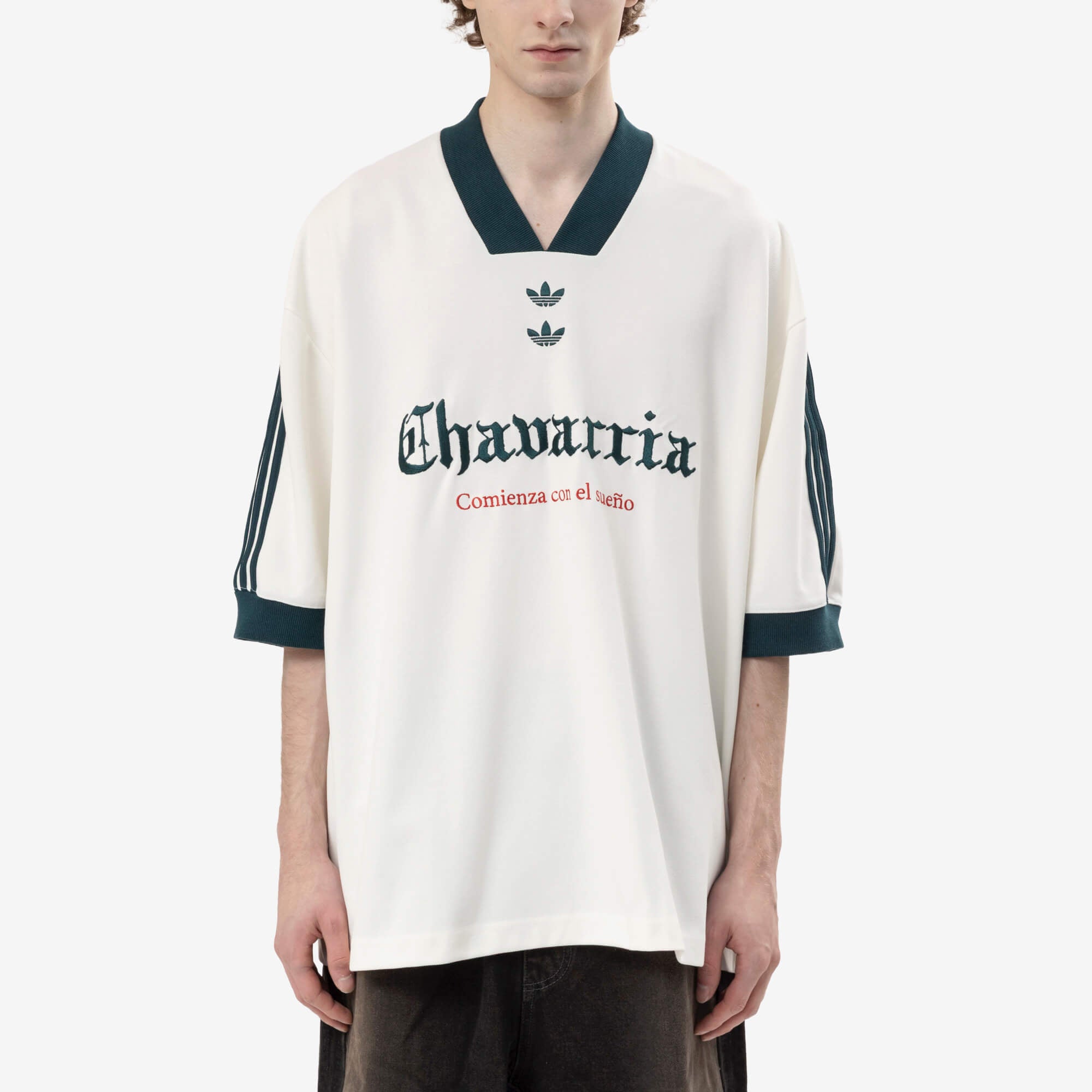  x WILLY CHAVARRIA サッカーTシャツ Adidas x Willy Chavarria WC Soccer Graphic T-Shirt Off White