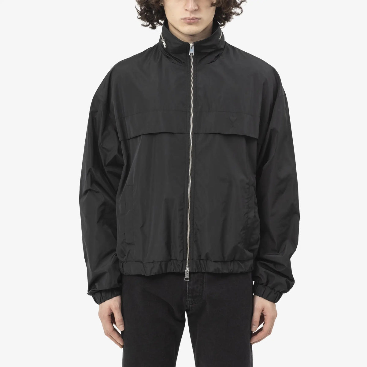 Ami Paris Ami de Coeur Windbreaker in Black