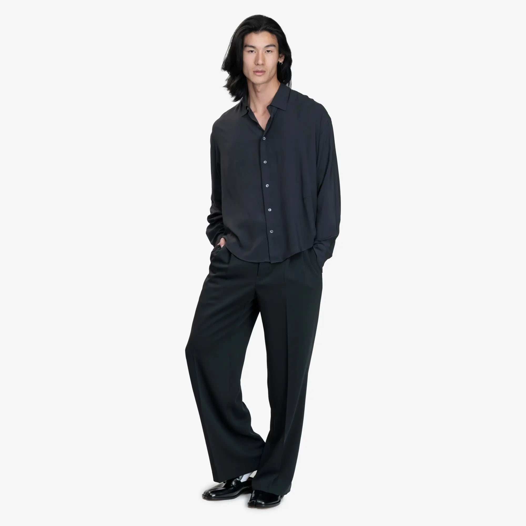 AMI Ami Boxy Shirt Anthracite - 2