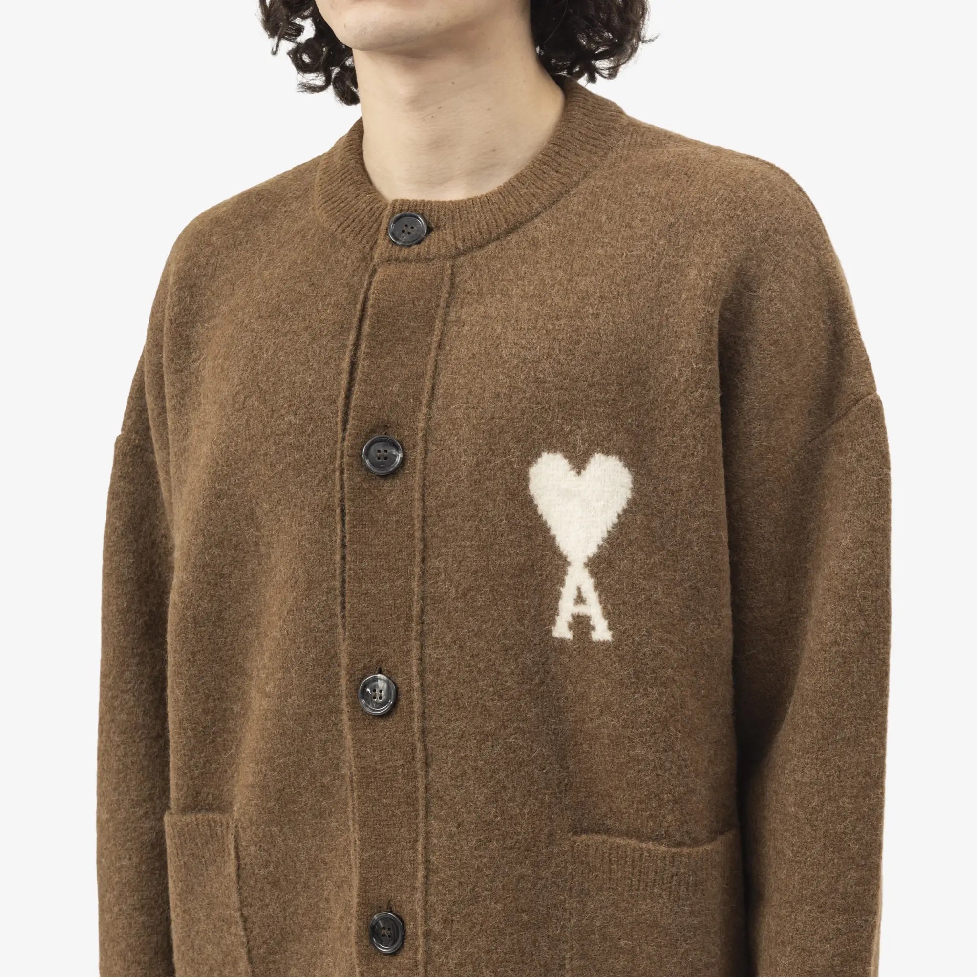 AMI Ami de Coeur Cardigan Hazelnut - 5