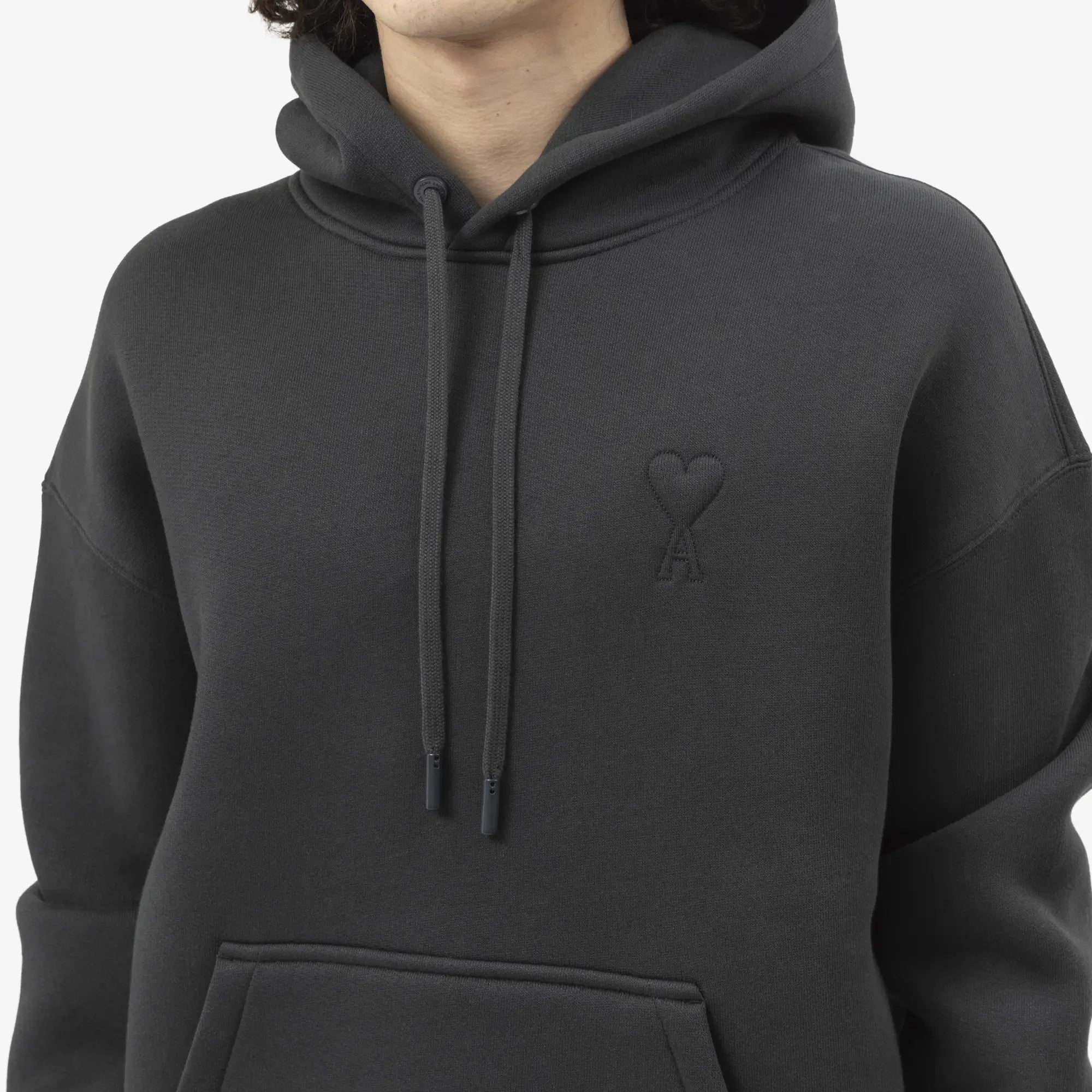 AMI Big ADC Embossed Hoody Anthracite - 5