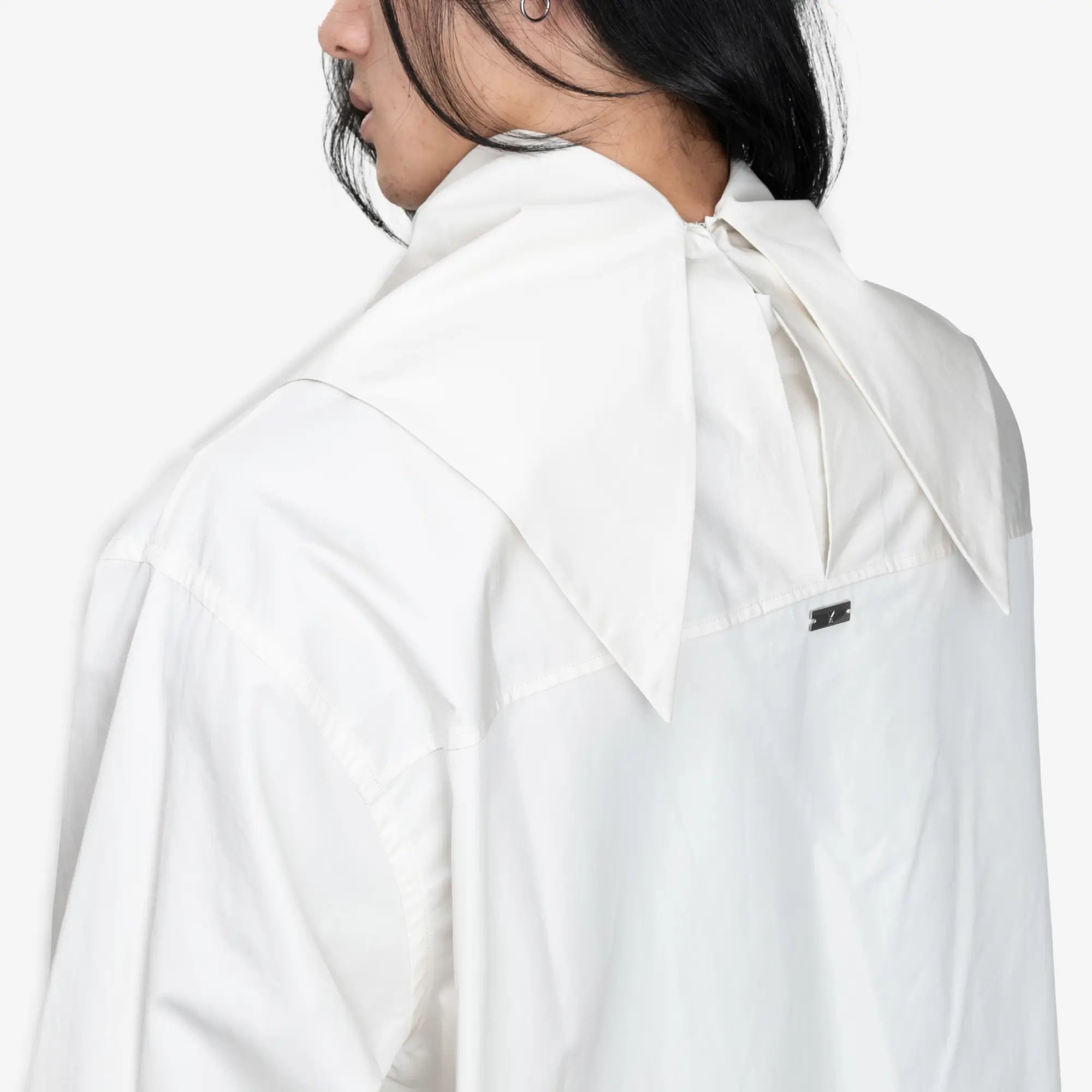 AMI Long Sleeve Bandana Shirt Ivory - 6