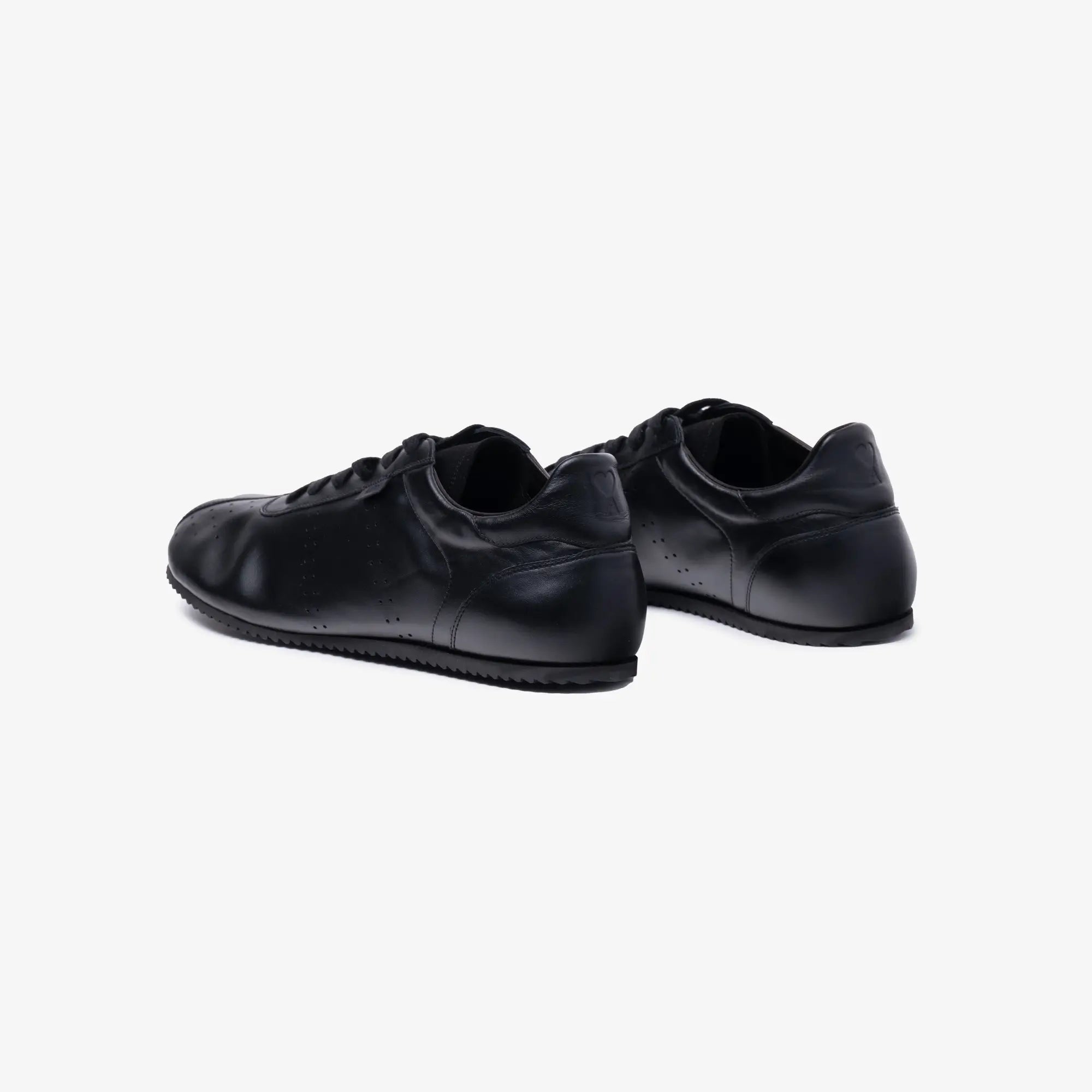 AMI Nappa Soft Sneakers Black - 5