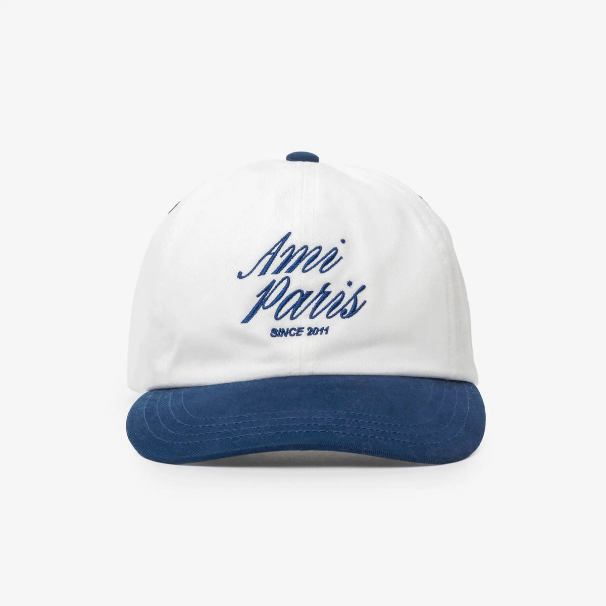 Ami Paris バイカラー Ami Paris キャップ インク/ホワイトクリーム