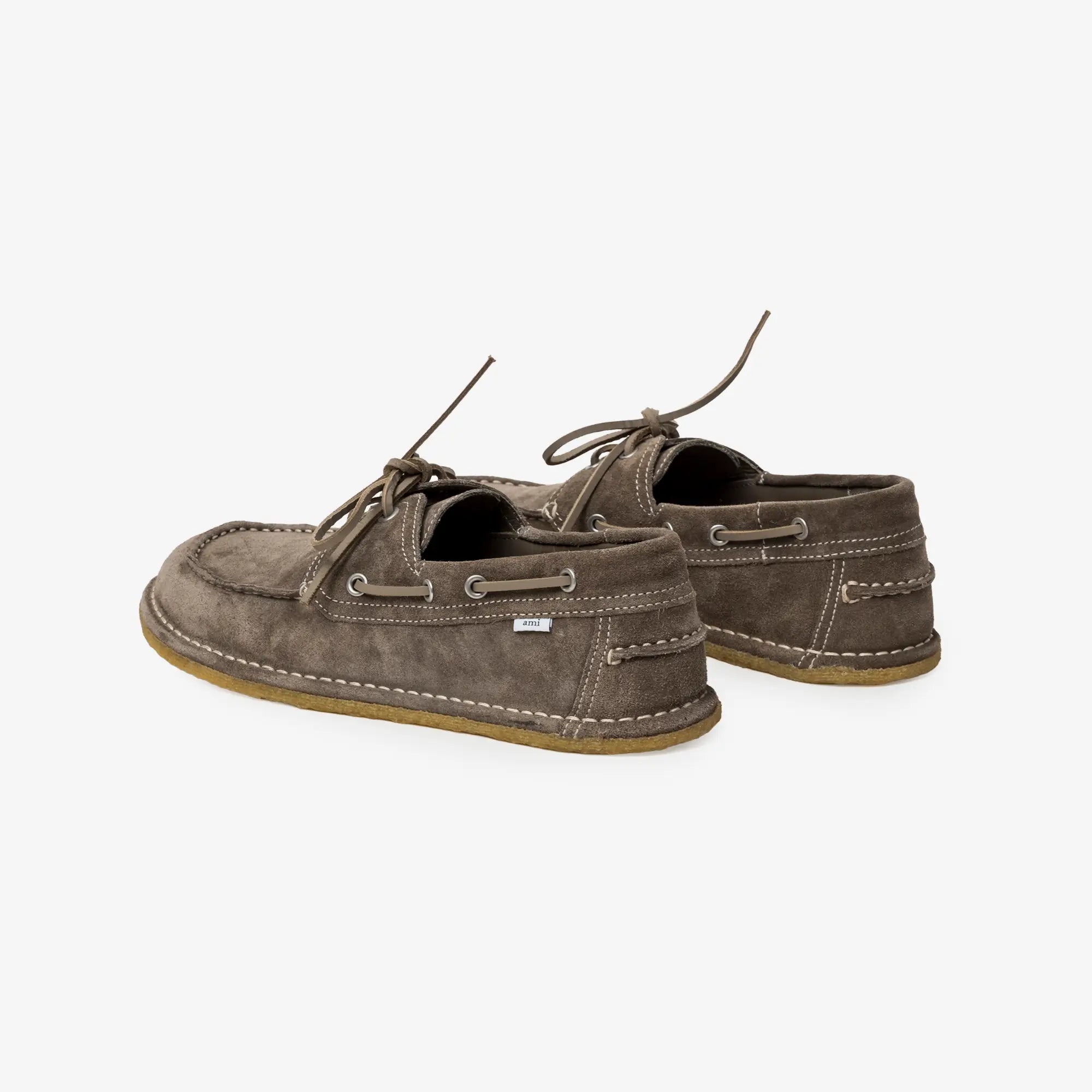 AMI Paris Boat Shoes Carbon - 5