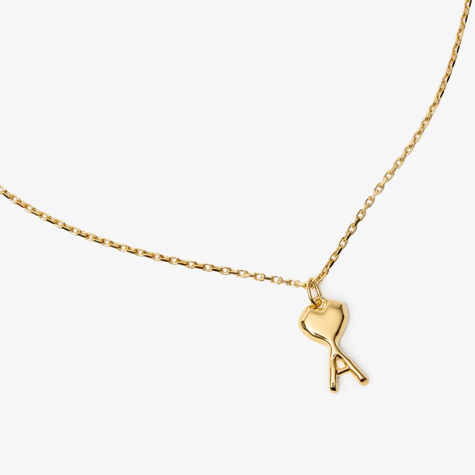 AMI Paris Hammered ADC Necklace Gold - 3