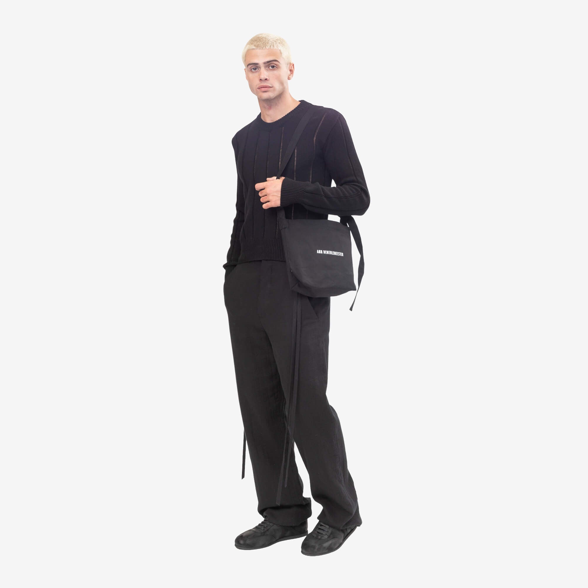 Ann Demeulemeester AD Small Shoulder Bag Black-2