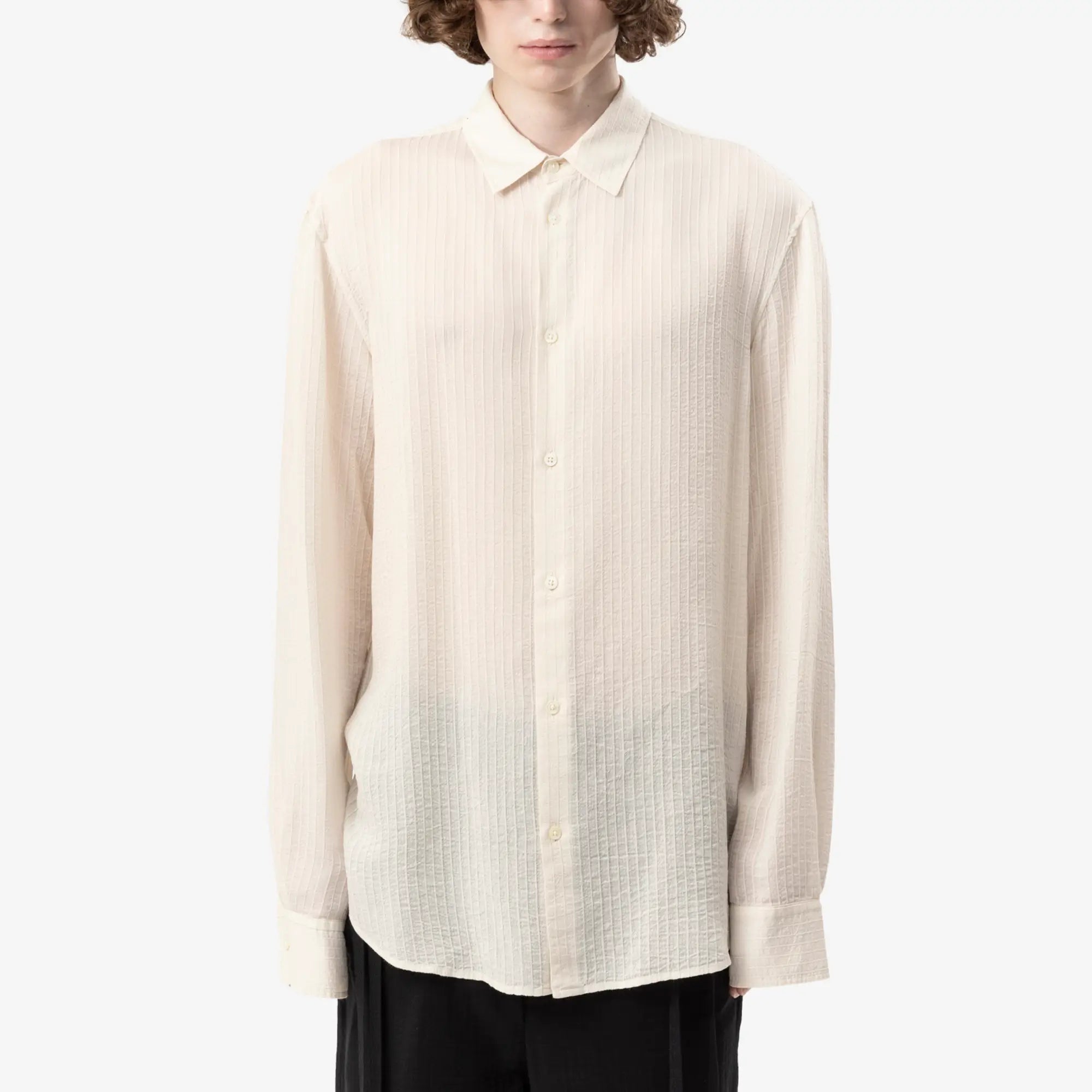 Ann Demeulemeester Andre Classic Shirt Chalk - 1