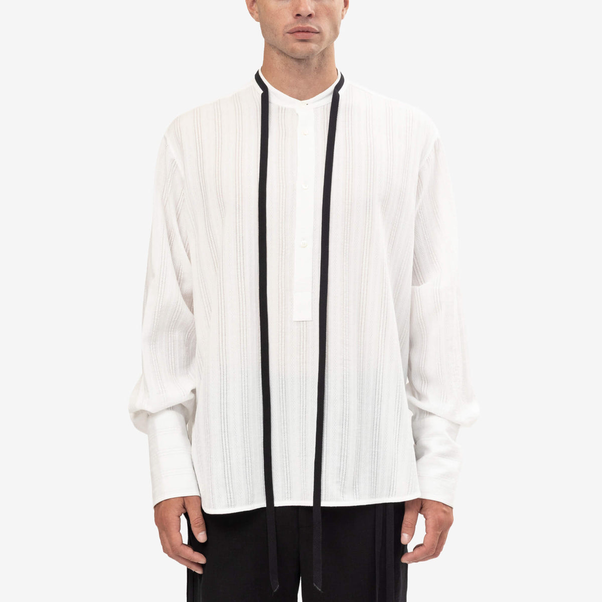 Ann Demeulemeester Bertil Serafino Shirt Natural White-1
