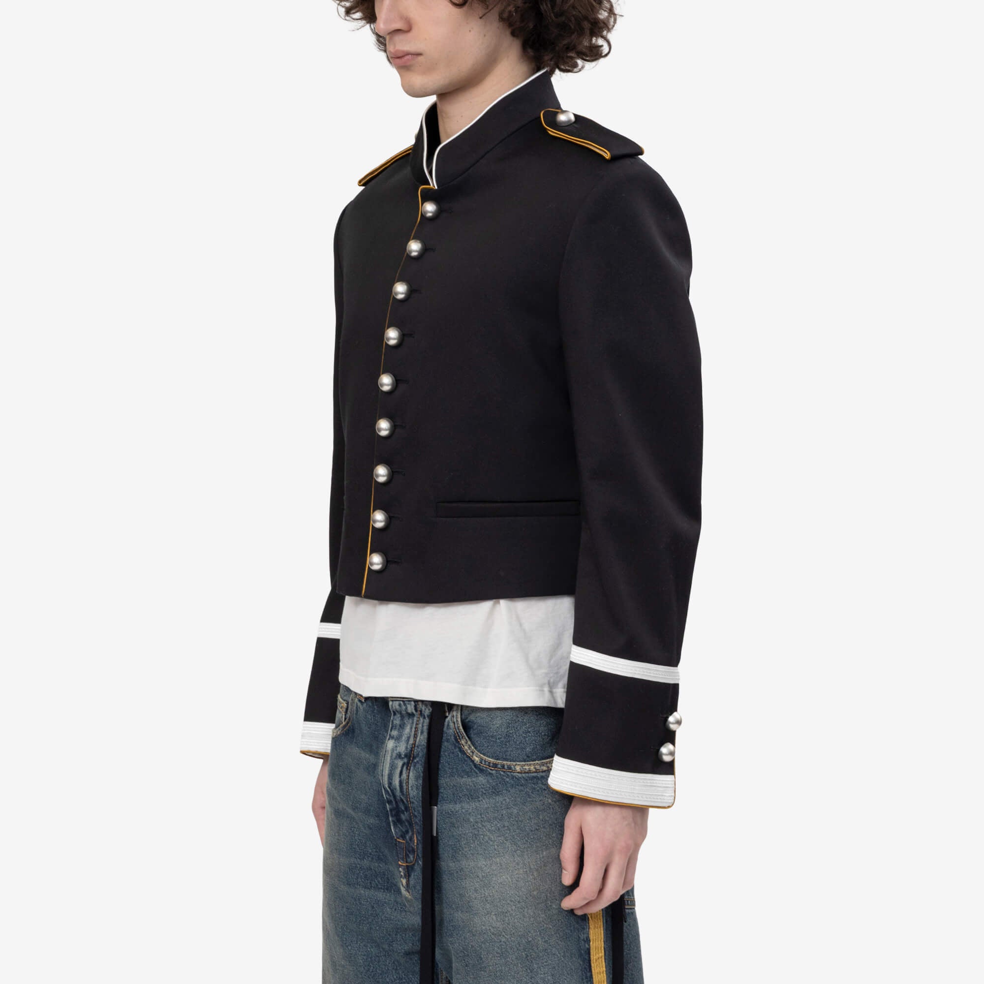 Ann Demeulemeester Harris Marsina Jacket Black - 3