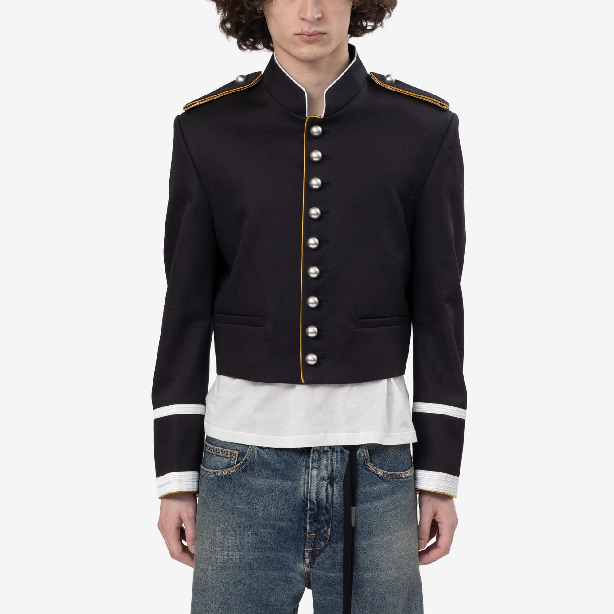 Ann Demeulemeester Harris Marsina Jacket Black