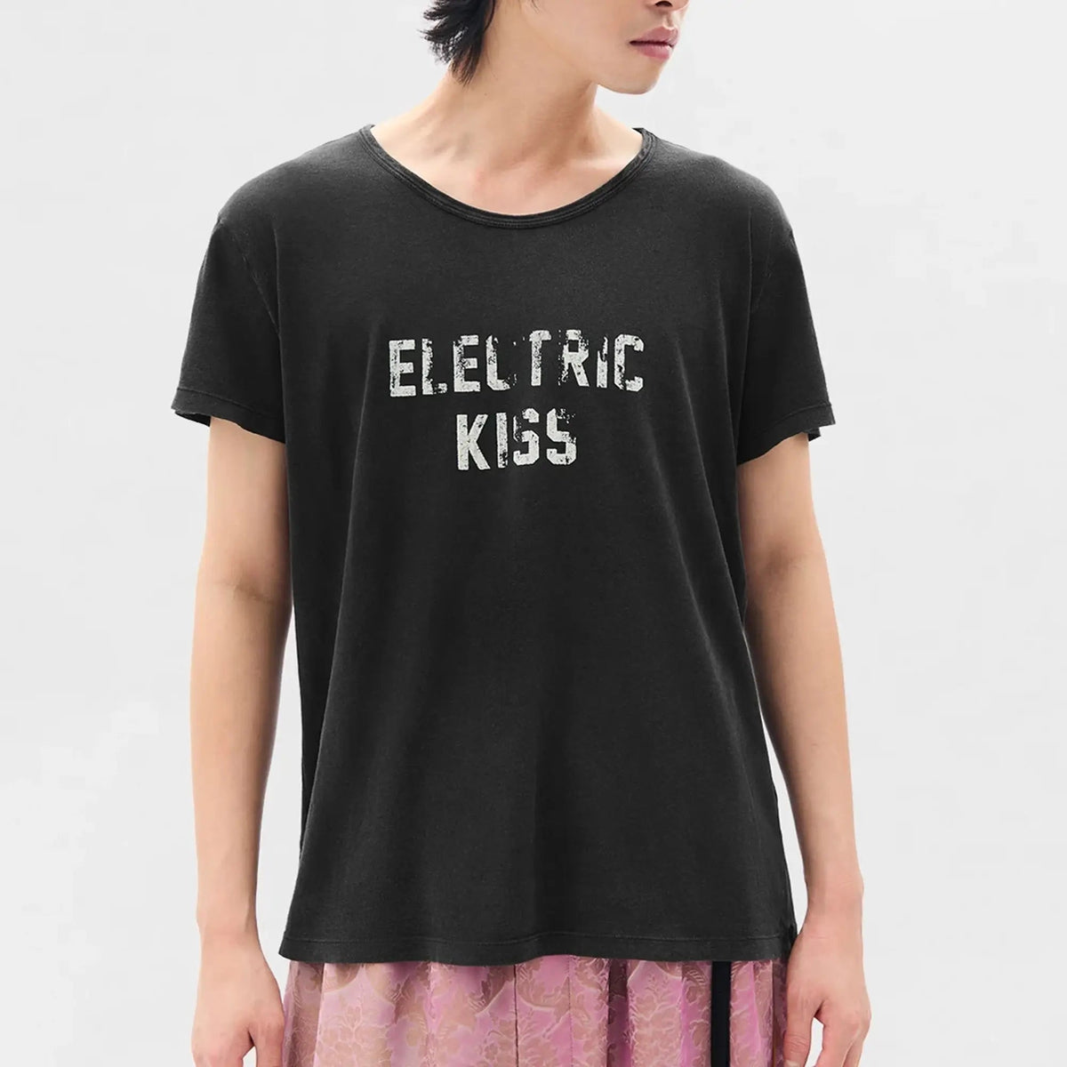 Ann Demeulemeester Idar Electric Kiss クロップドTシャツ Black｜Feuille