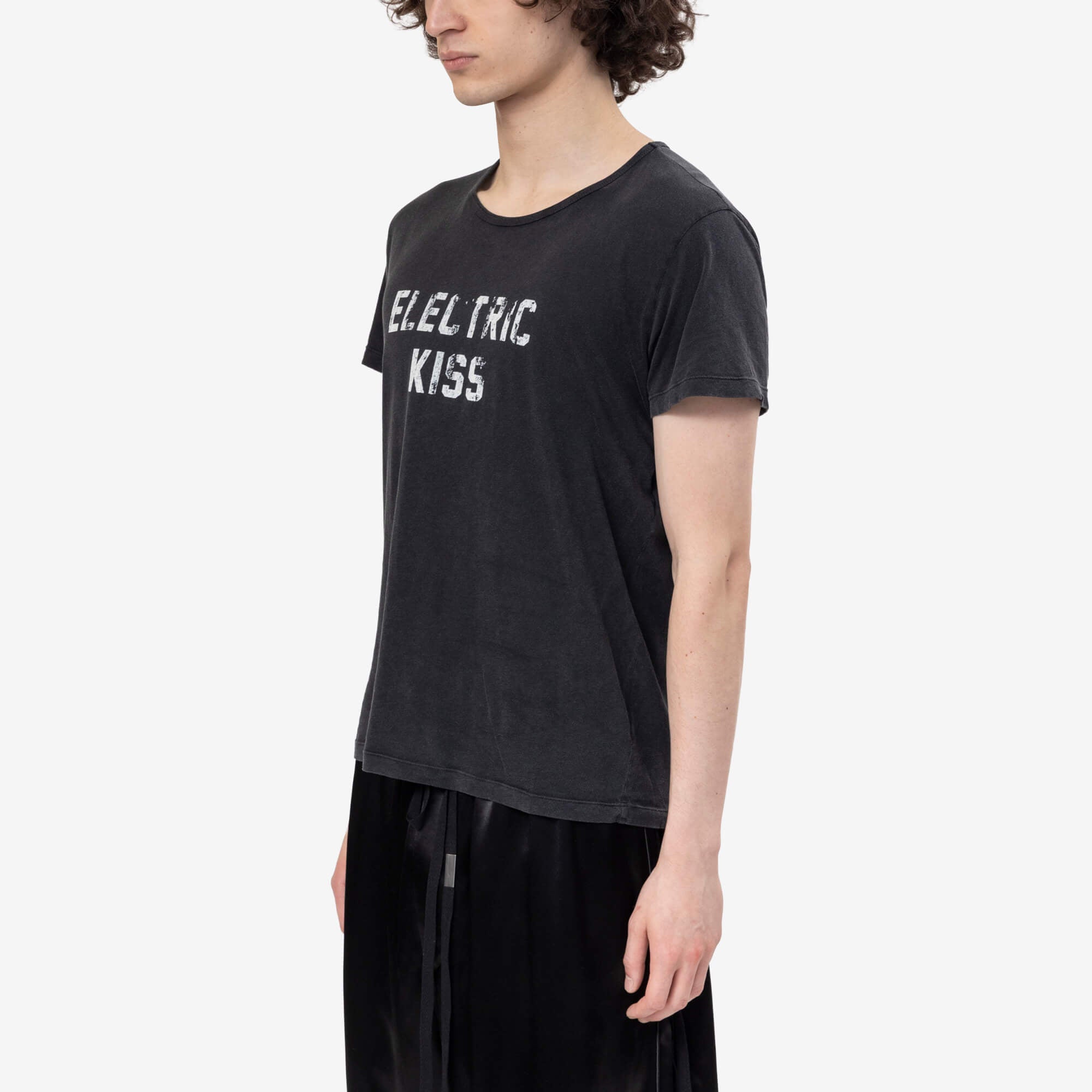Ann Demeulemeester Idar Electric Kiss クロップドTシャツ Black｜Feuille
