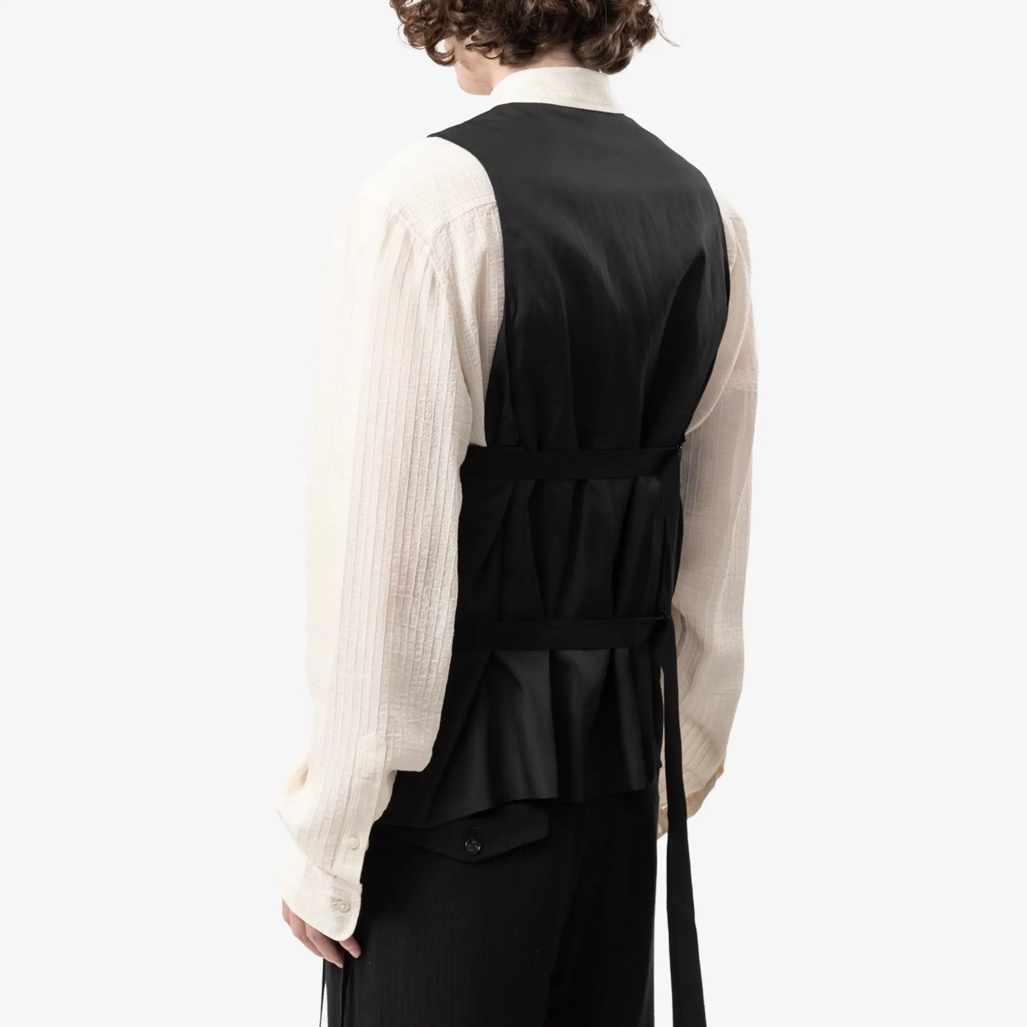 Ann Demeulemeester Juikko Classic Waistcoat Black - 4
