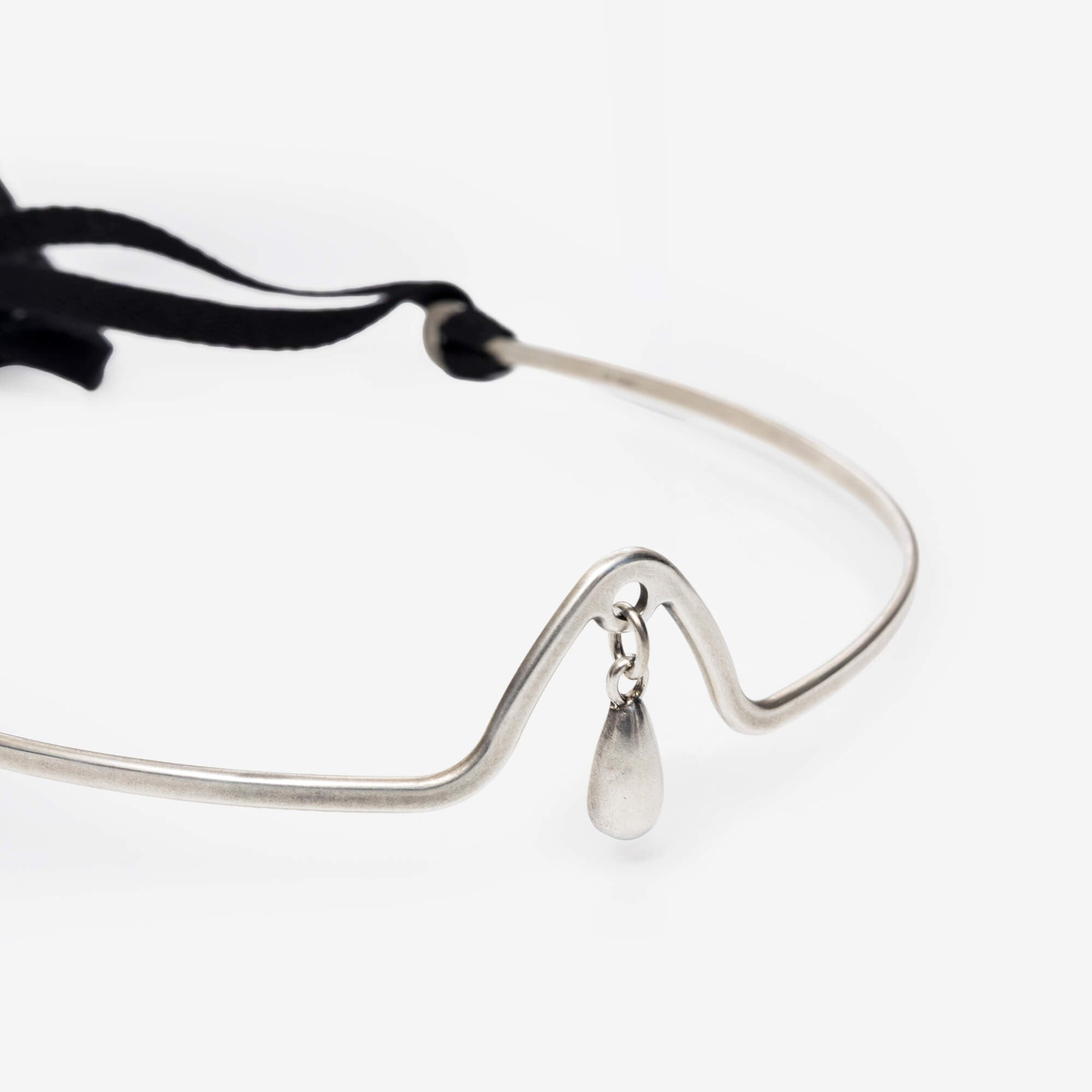 Ann Demeulemeester Kitta Diadem with Drop Antique Silver-1