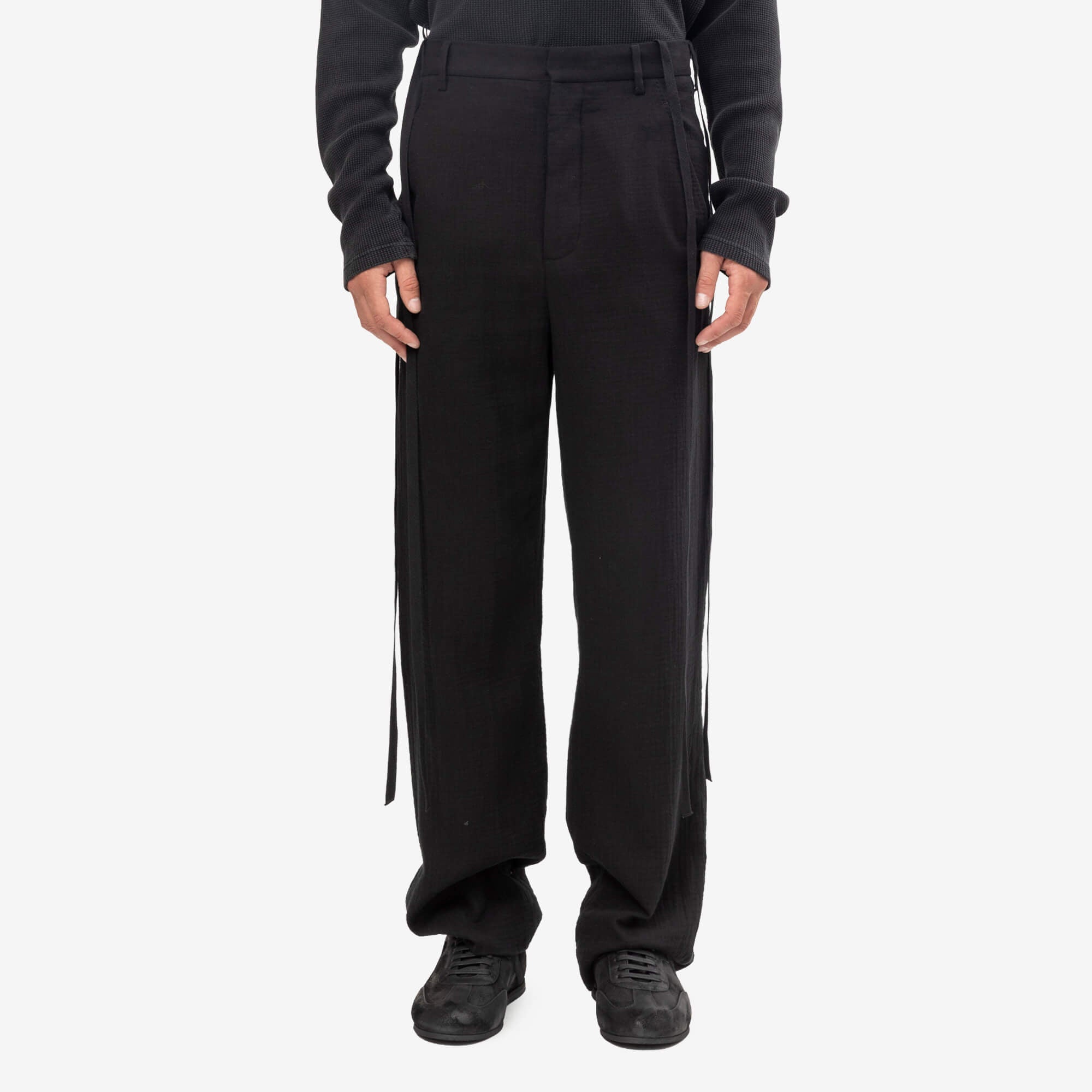 Ann Demeulemeester Leon Comfort Fit Trousers Black-1