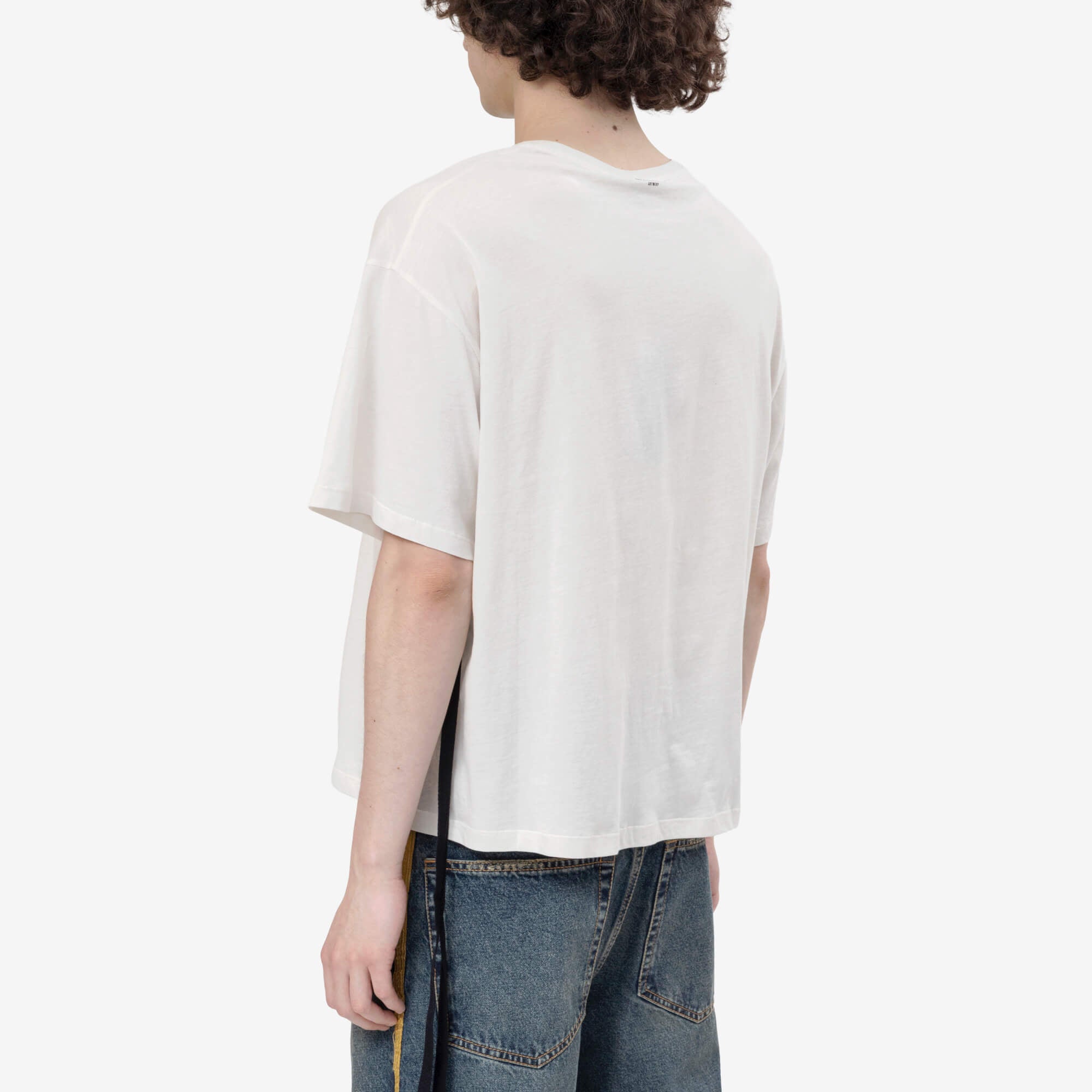 Ann Demeulemeester Lu Wildflower Relax Fit Boxy T-Shirt Ivory - 4