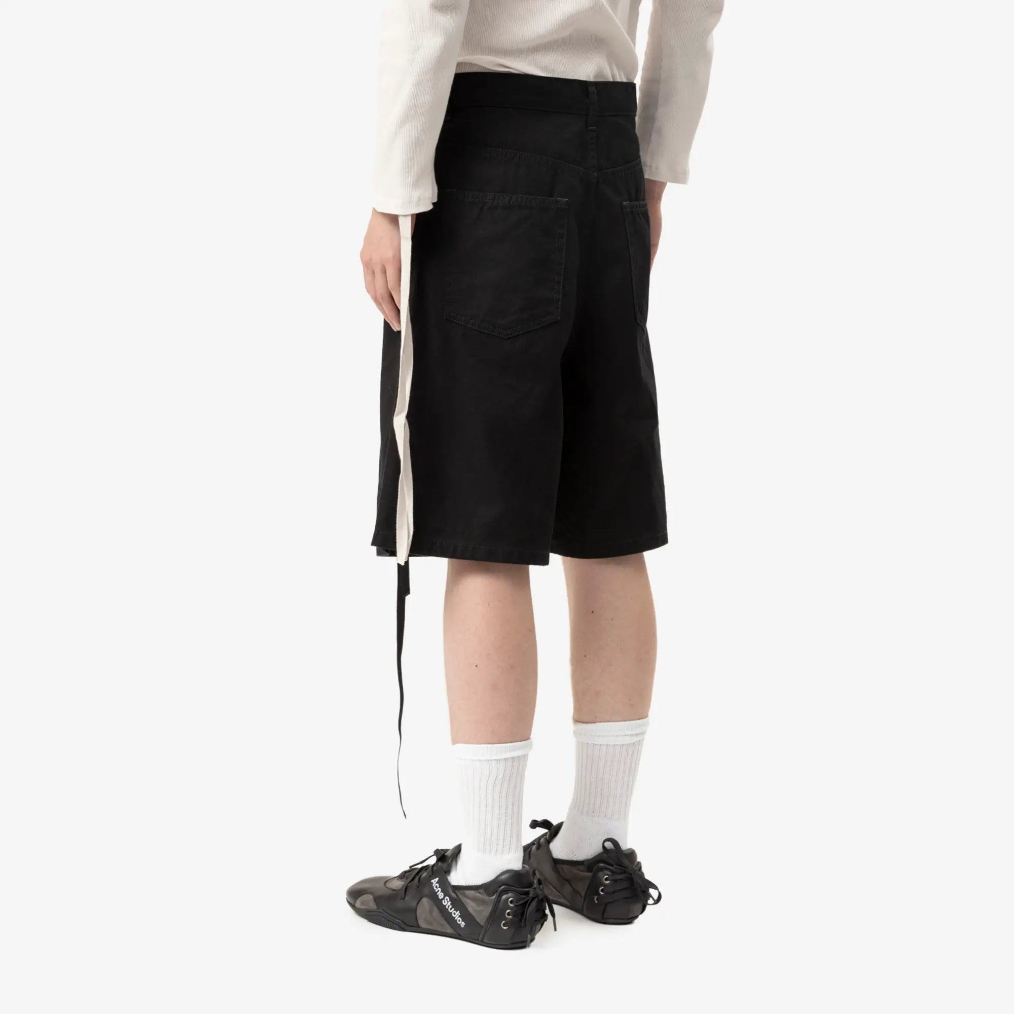 Ann Demeulemeester Narve 5 Pockets Comfort Bermuda Shorts Black - 4