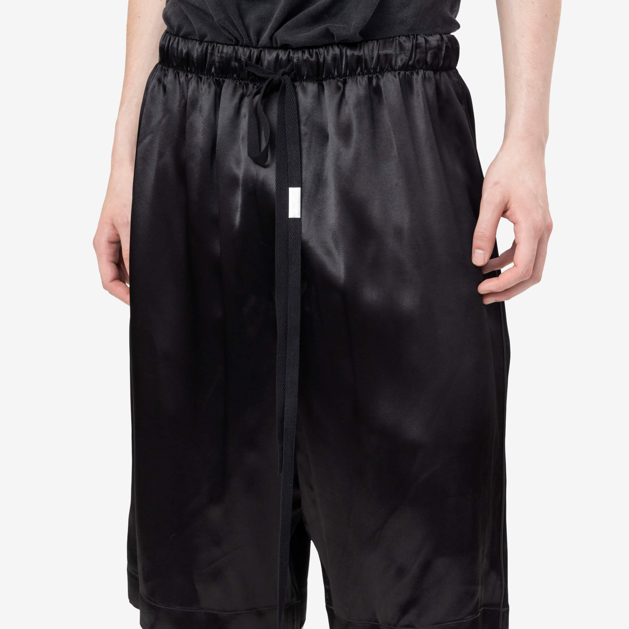 Ann Demeulemeester Raul Relaxed Lounge Bermuda Shorts Black - 5