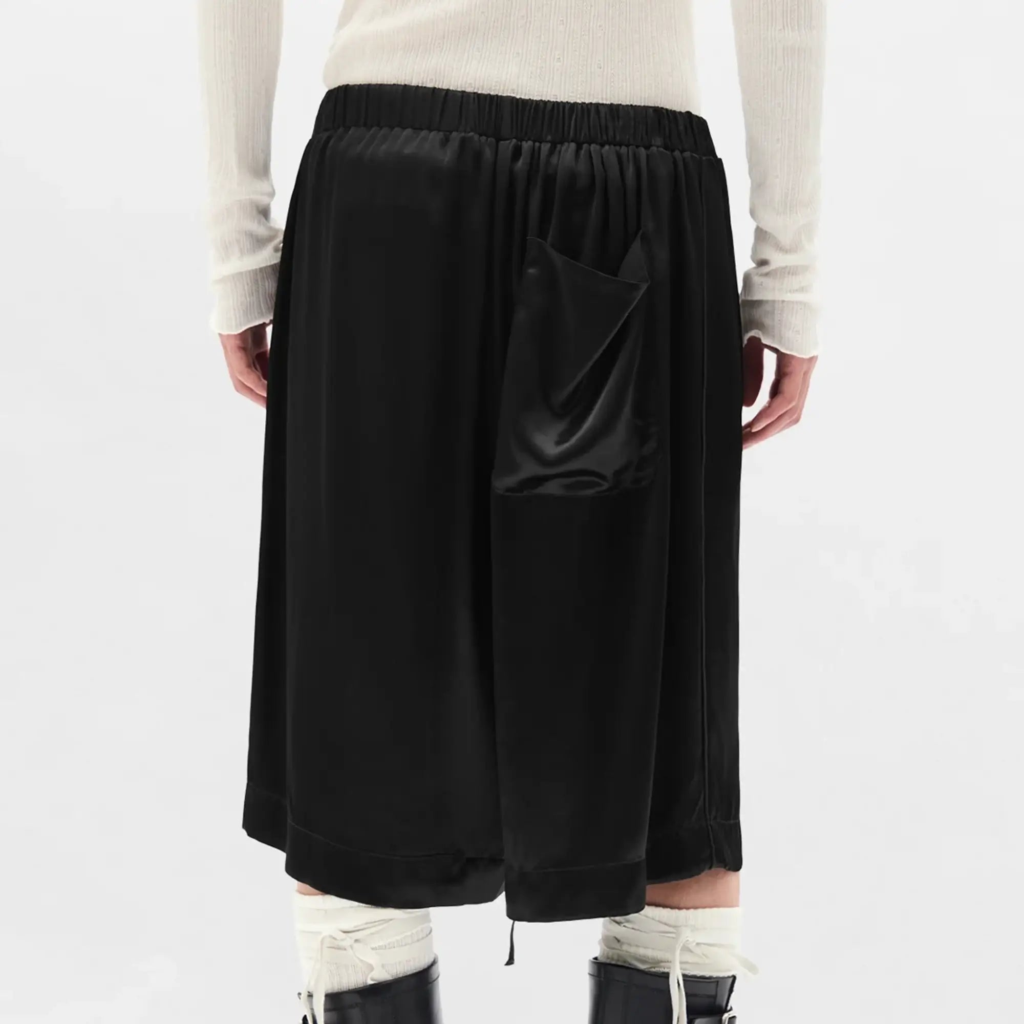 Ann Demeulemeester Raul Relaxed Lounge Bermuda Shorts Black - 3