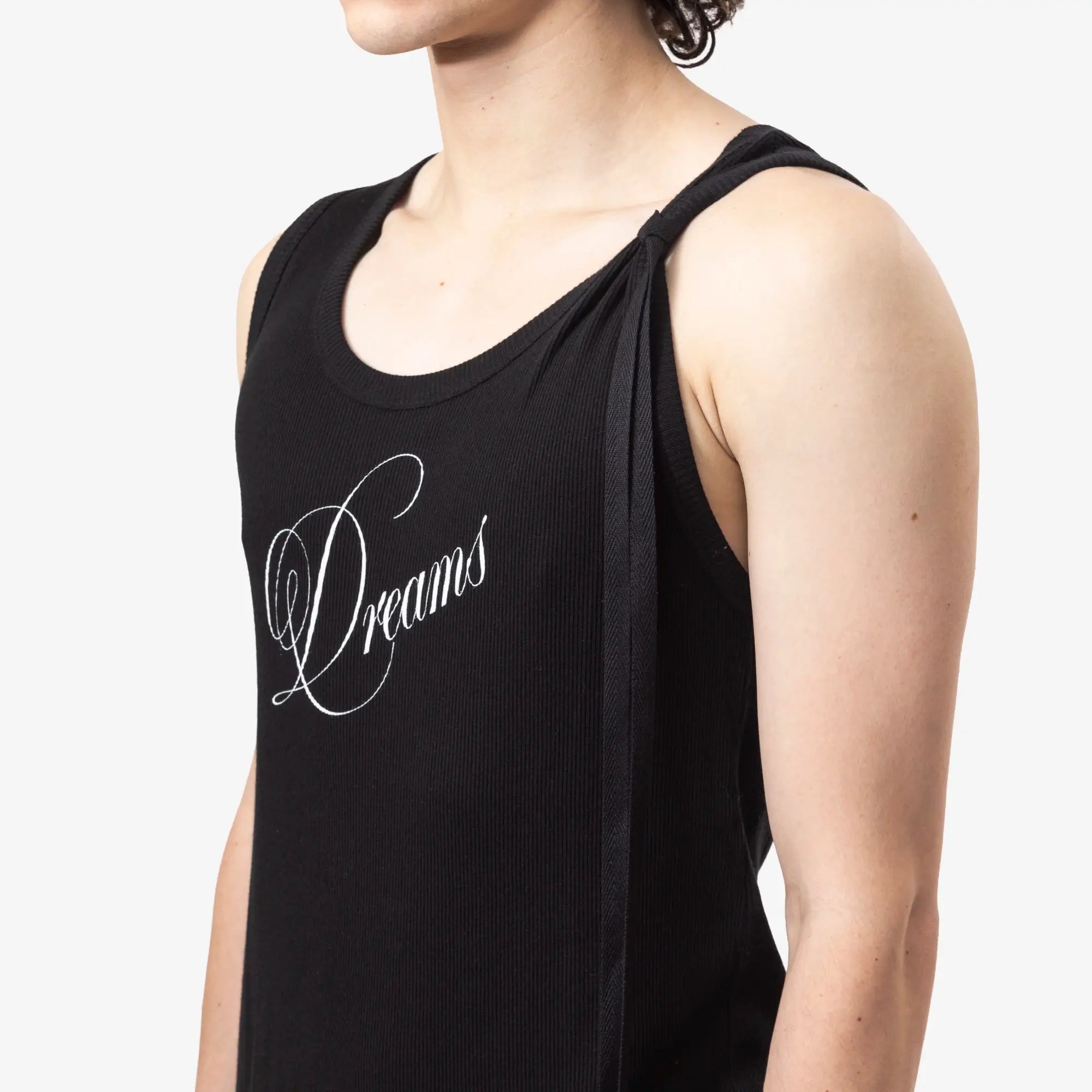 Ann Demeulemeester Seva Dreams Print Tank Top Black - 5