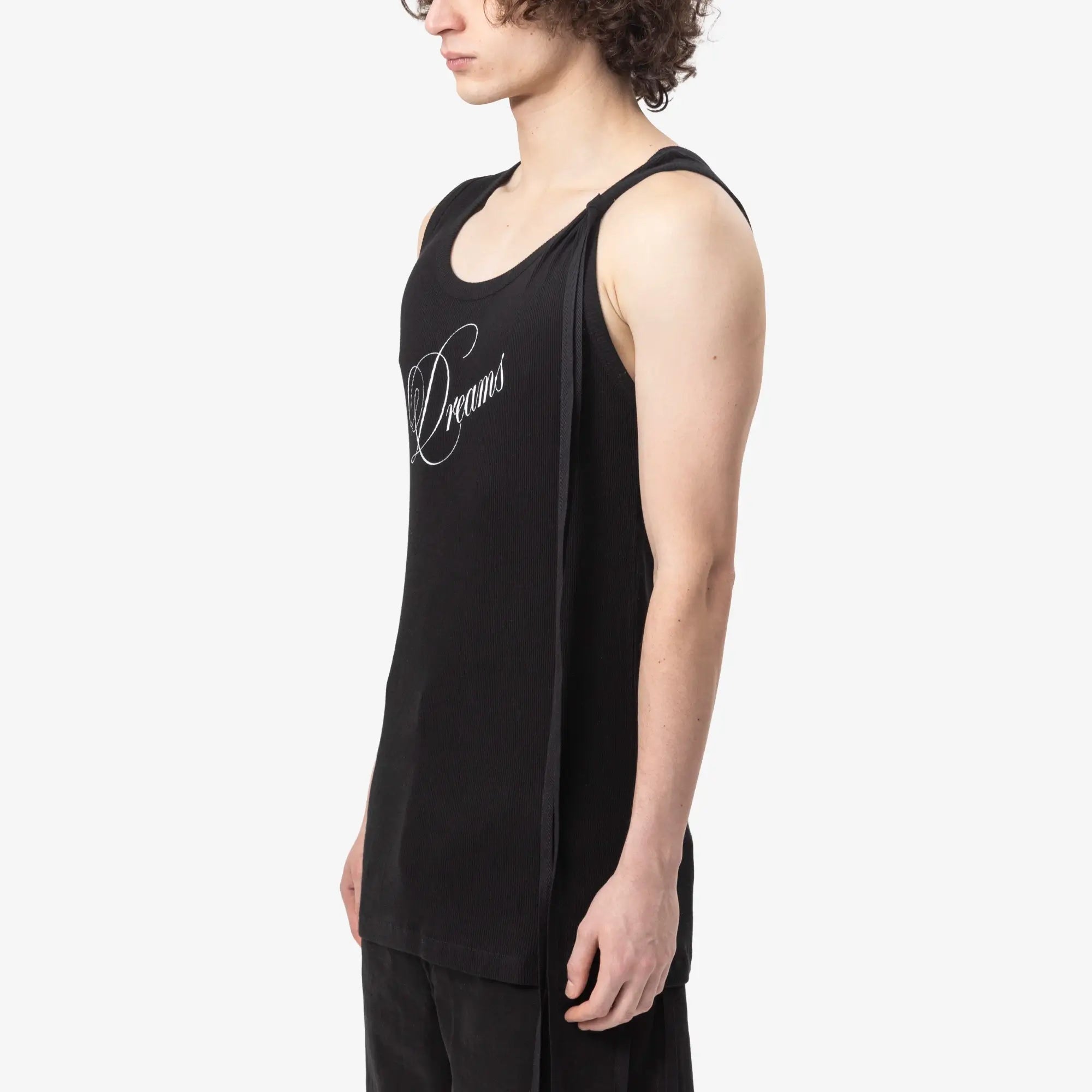 Ann Demeulemeester Seva Dreams Print Tank Top Black - 3