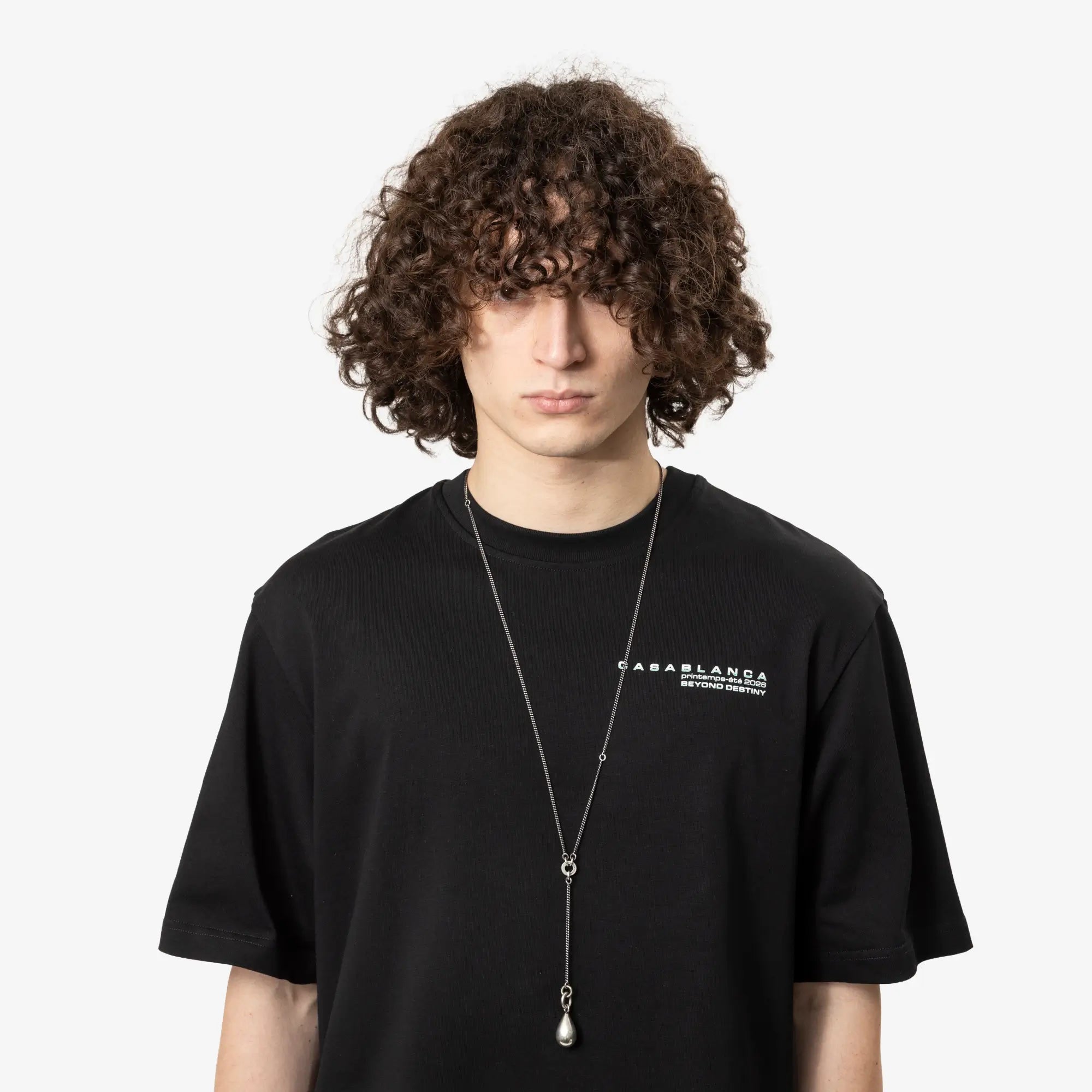 Ann Demeulemeester Tinne Pearl Necklace Antique Silver - 2