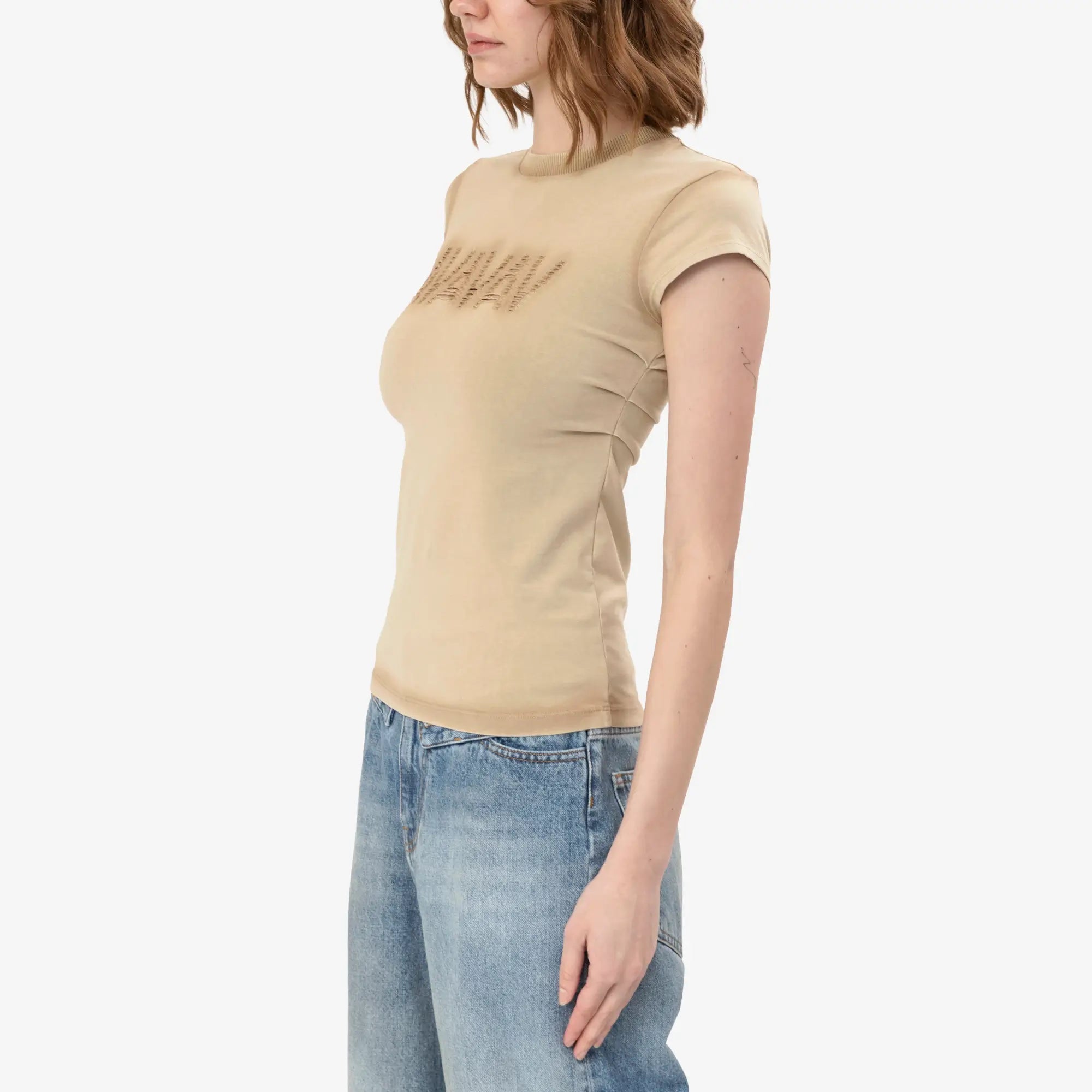 Avavav Womens Tina Baby T-Shirt Beige - 3