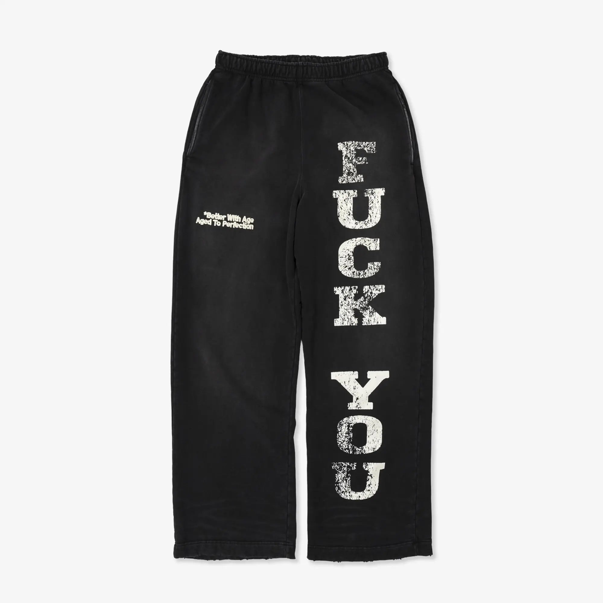 Better With Age Fck You Sweatpants Faded Black - 6