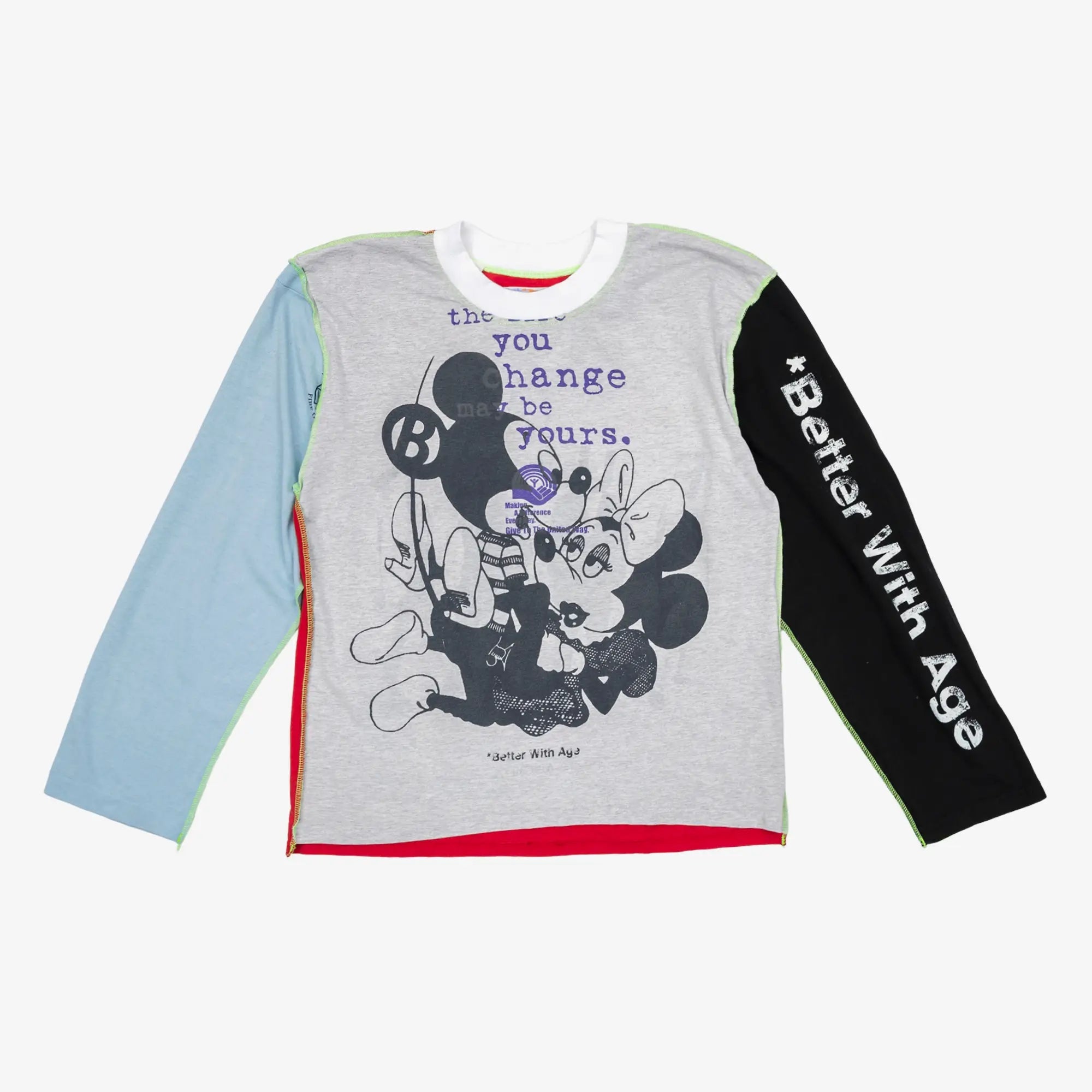 Better With Age Gently Reversible Long Sleeve T-Shirt Multi - 1