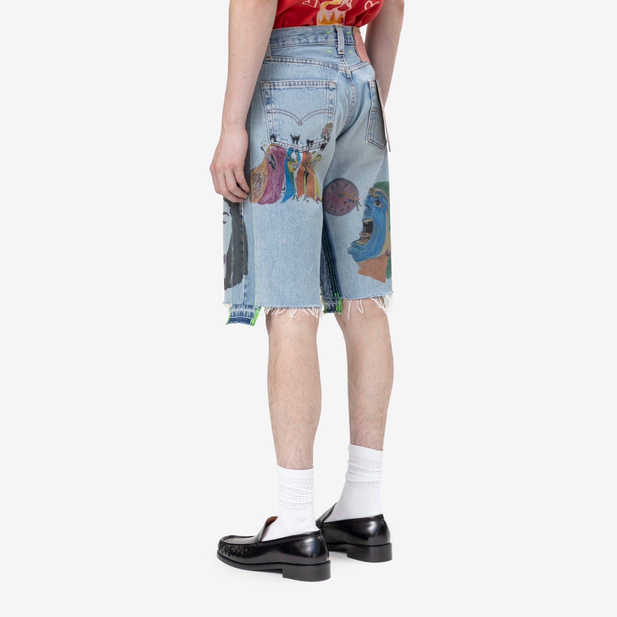 Better With Age Harrison Triple - Wide Denim Shorts Indigo - 4